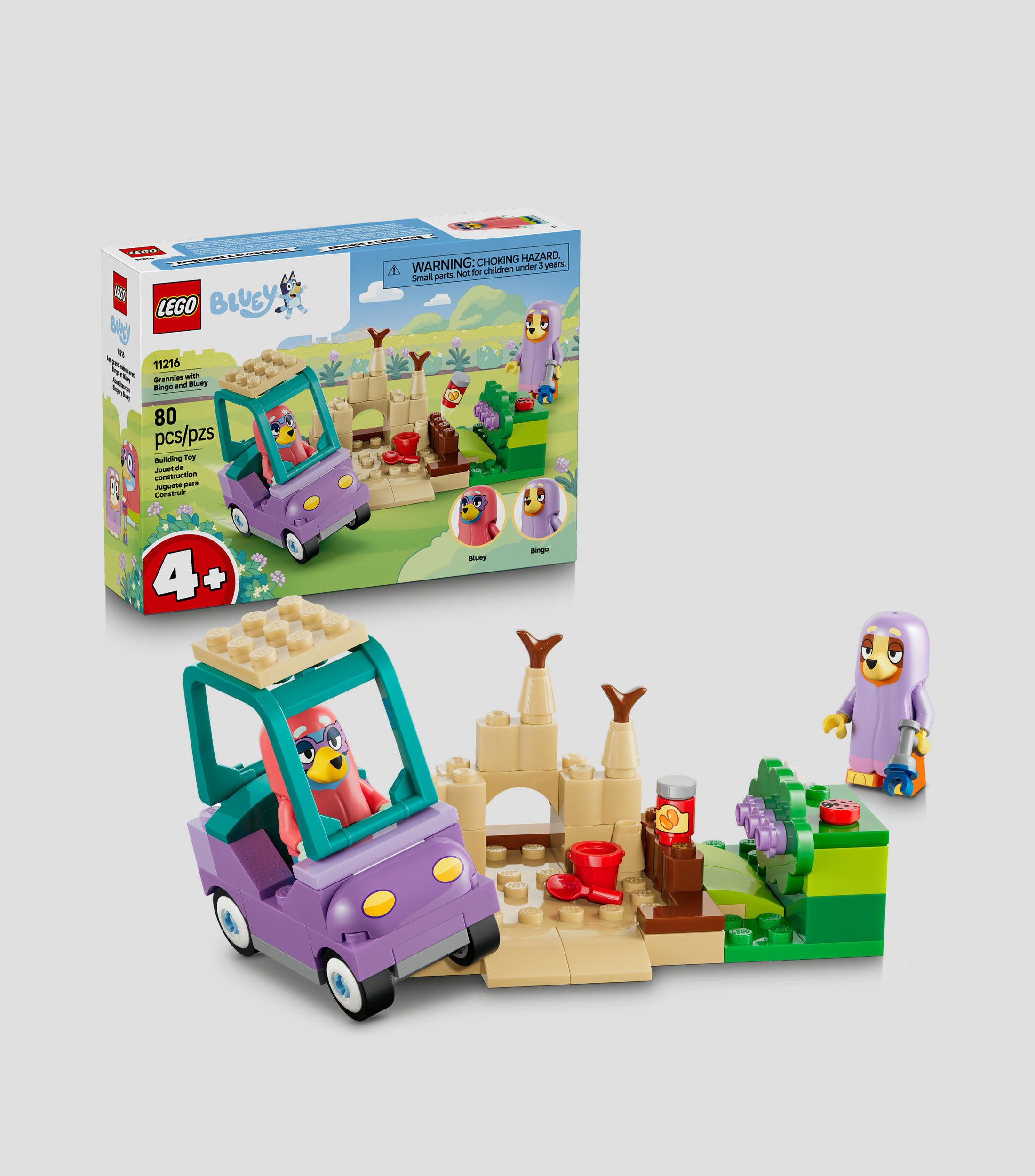 LEGO Bluey Abuelitas con Bingo y Bluey