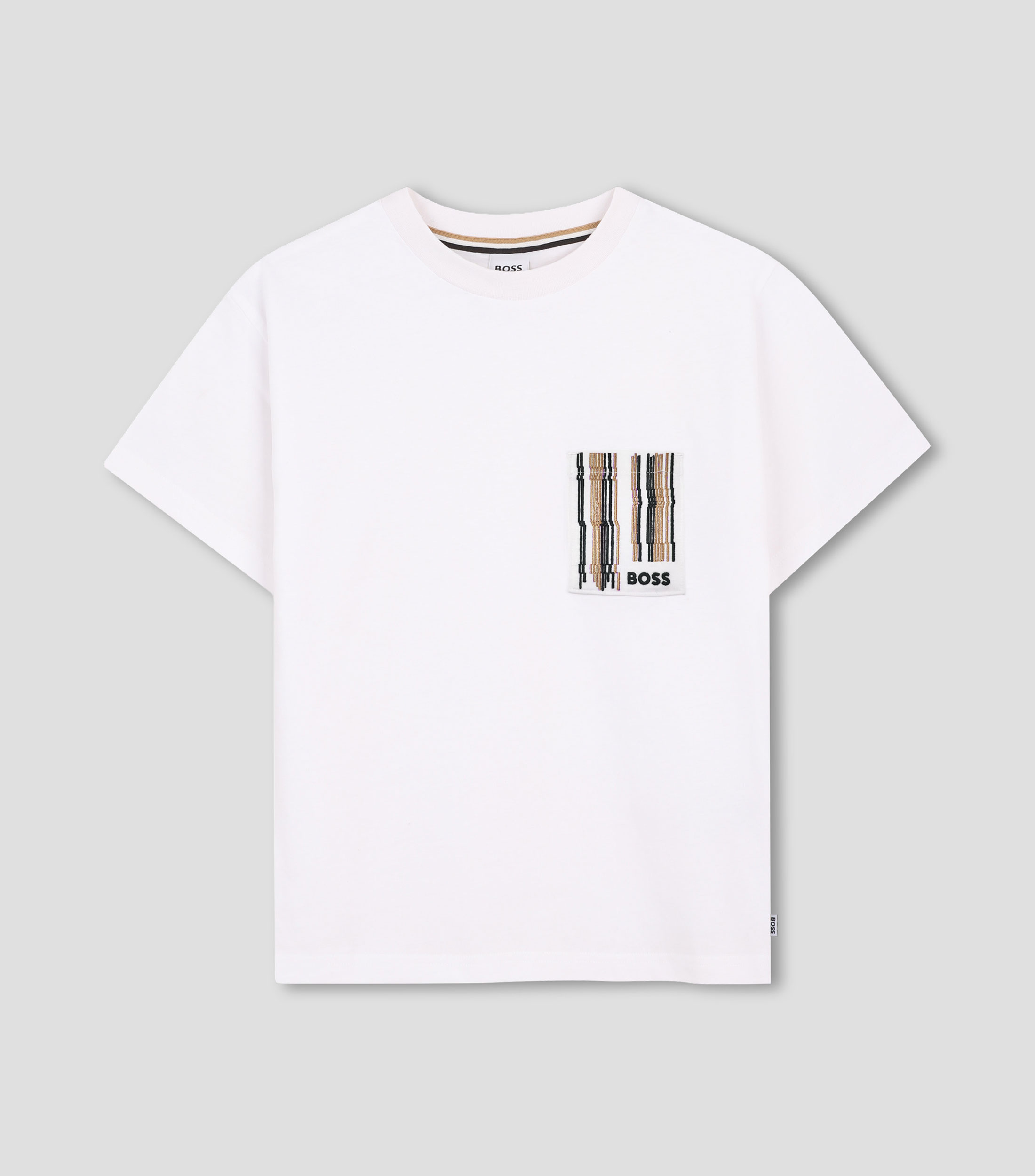 Playera de cuello redondo estampada con manga corta Niño