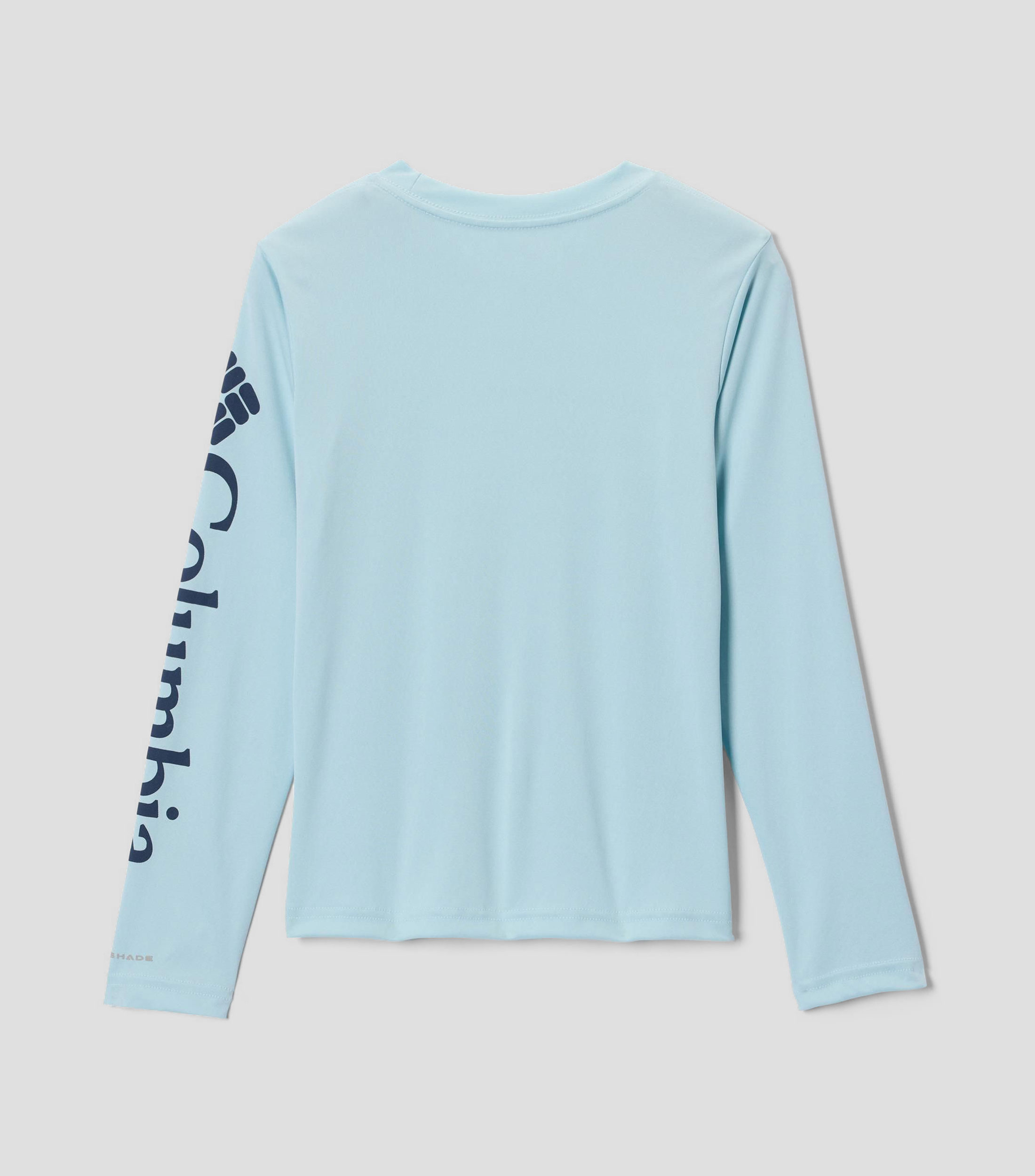 Playera de cuello redondo con manga larga lisa Niña