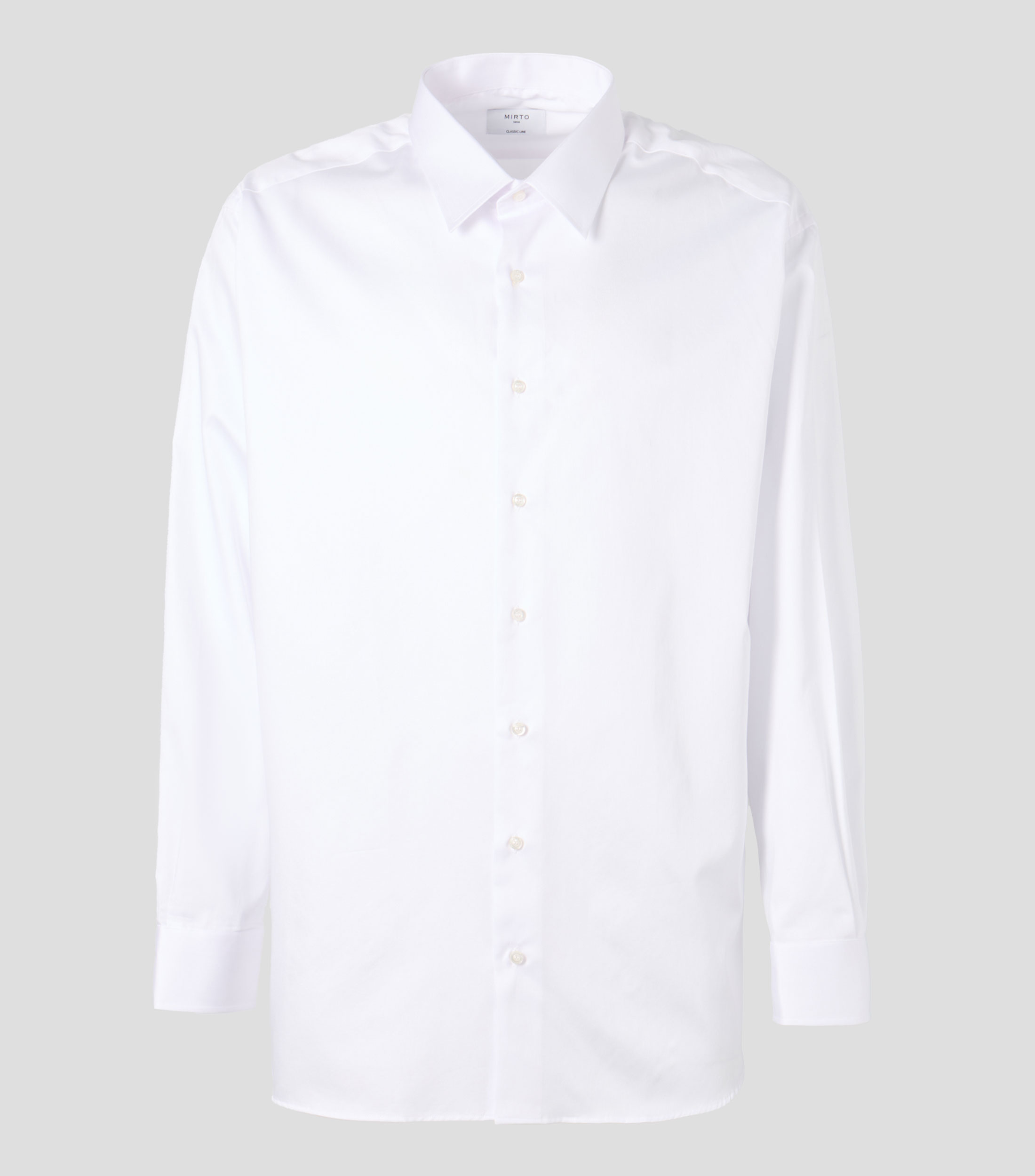 Camisa lisa manga larga Hombre