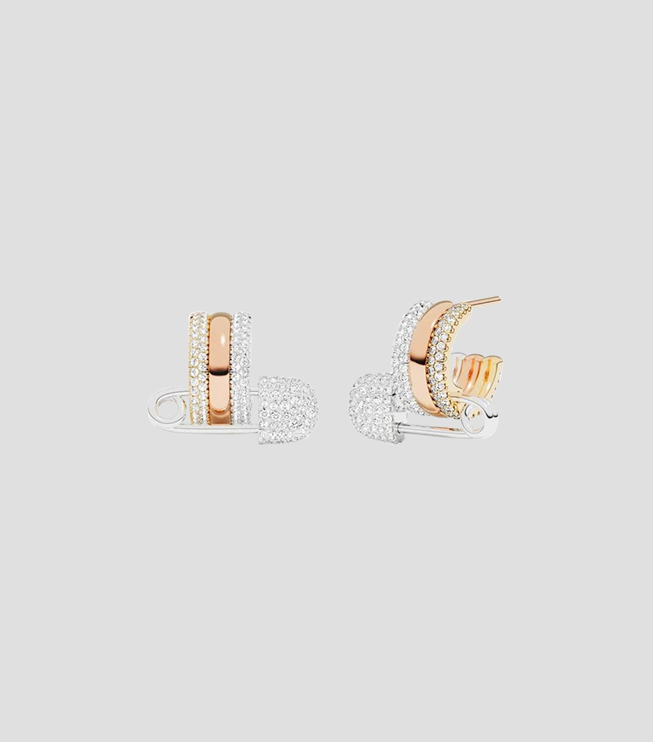 Aretes Morse Code con circonitas Mujer