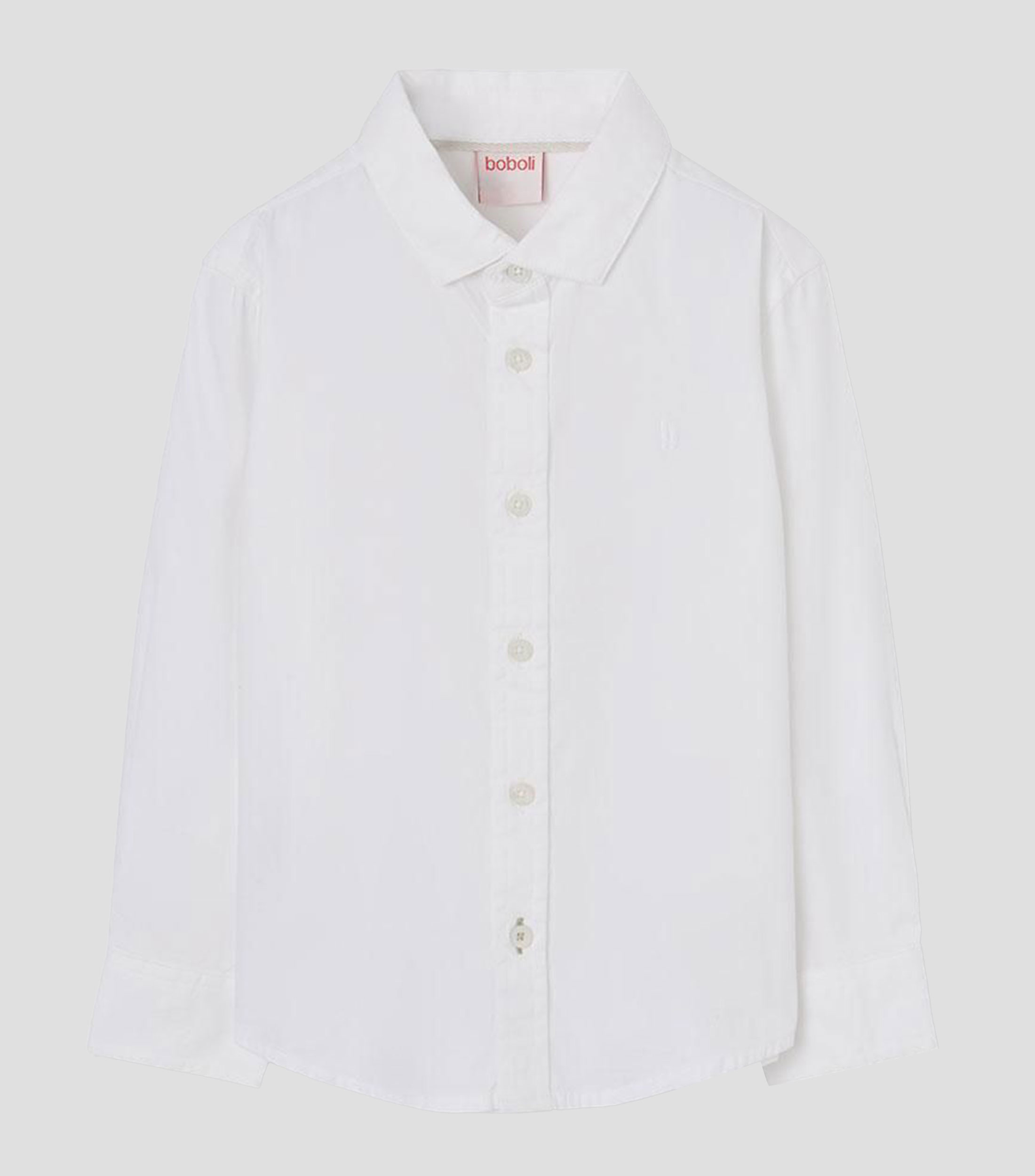 Camisa lisa con manga larga Niño