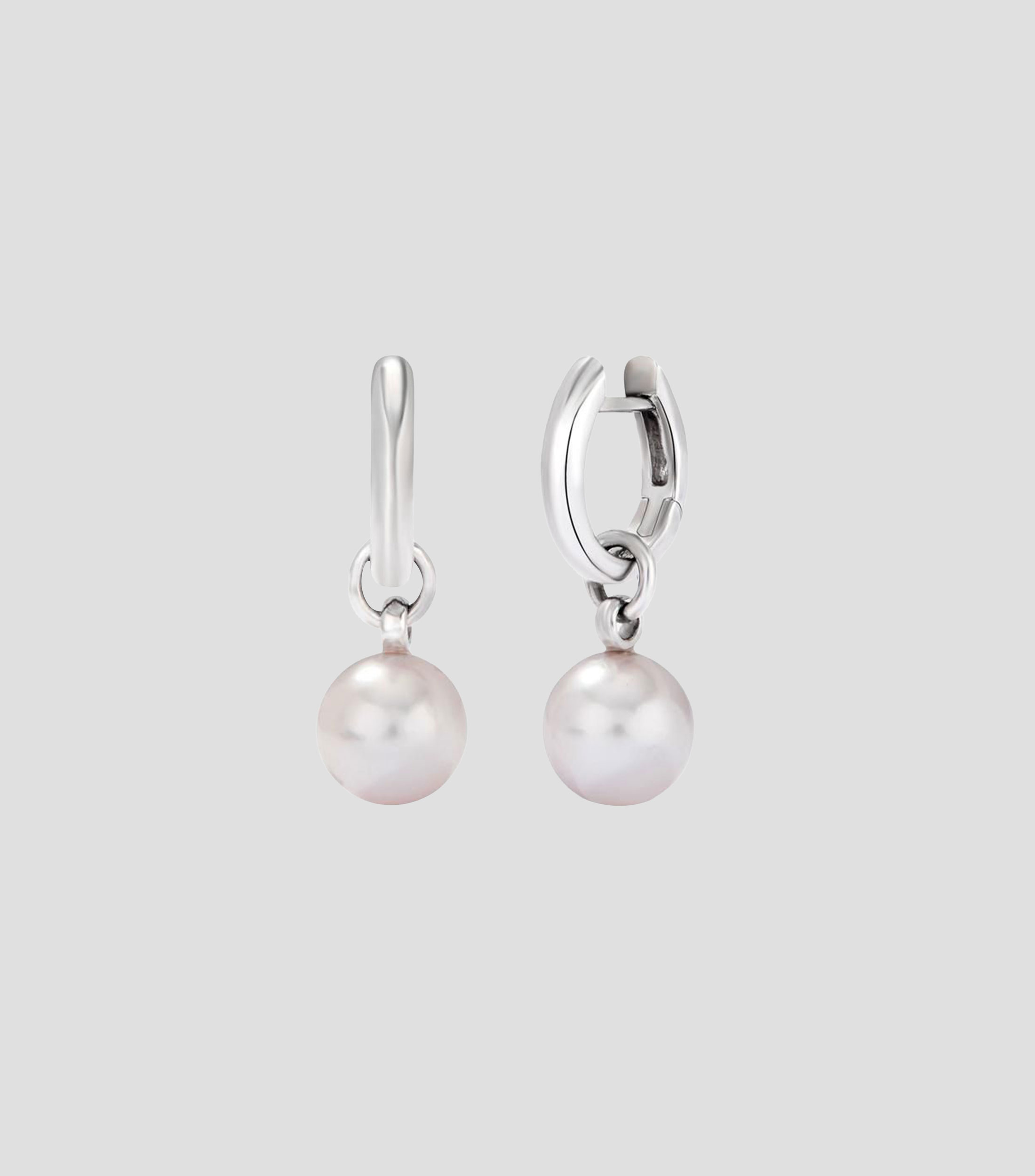 Pendientes en Plata .925 con perla Mujer