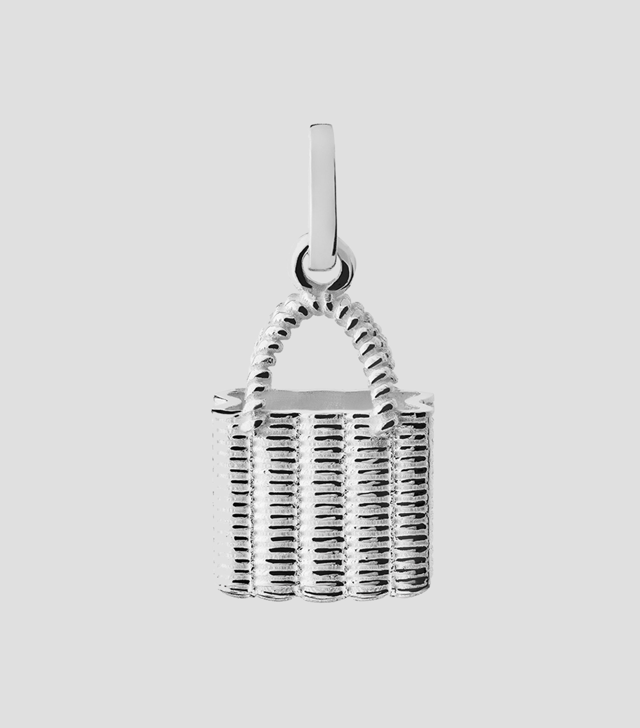 Charm en Plata Bolsa de Mercado Unisex