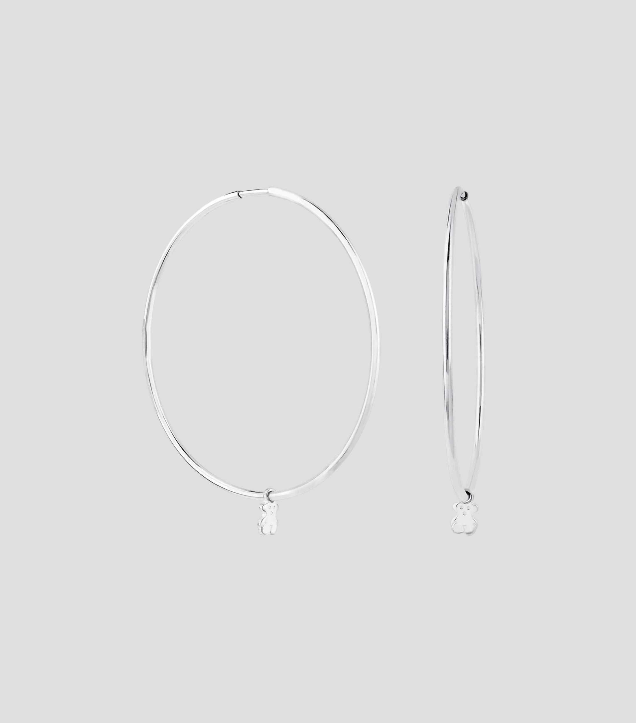 Arracadas en plata Bear Mujer