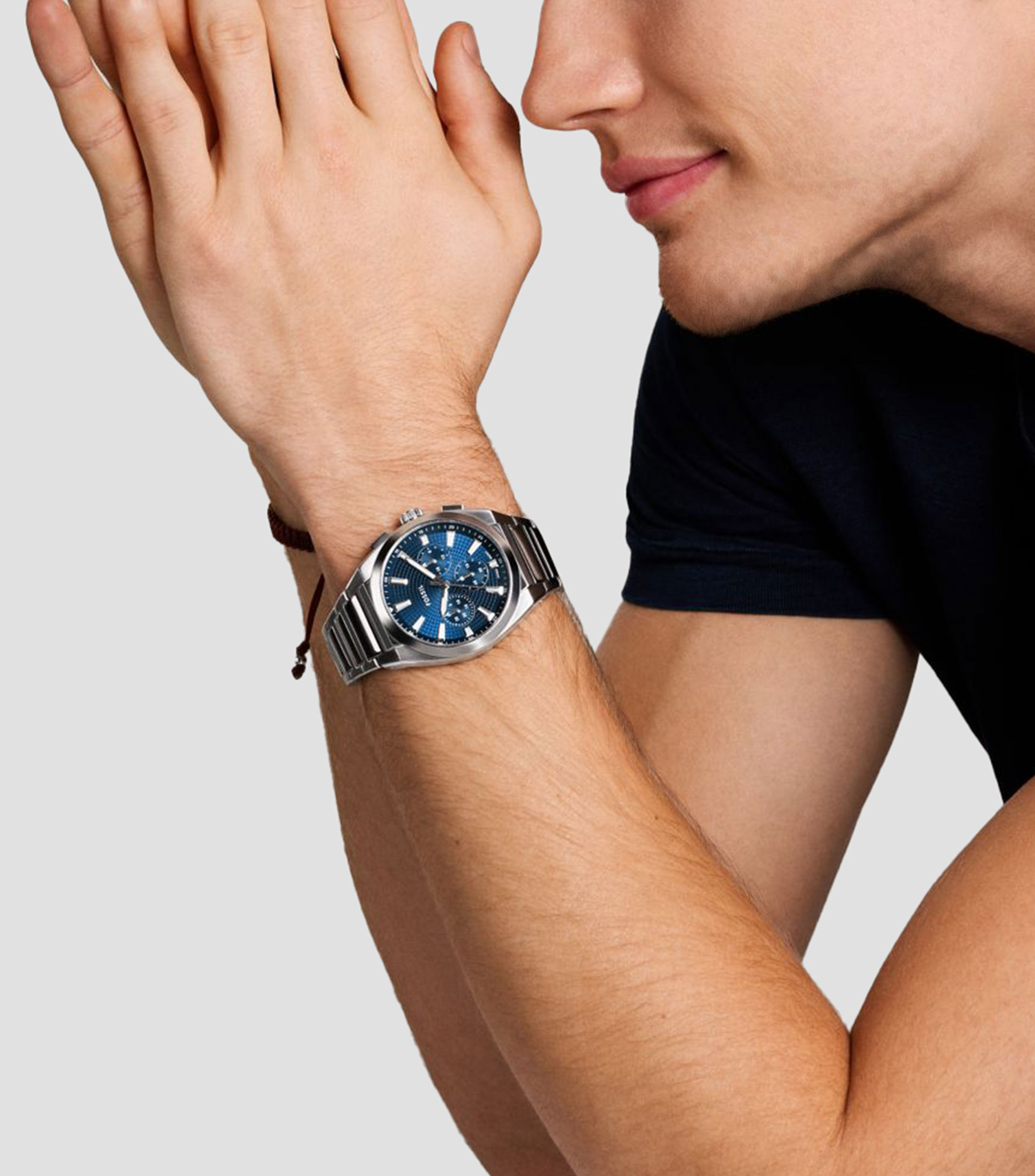 Reloj para Hombre Everett Chronograph Deportivo Plateado