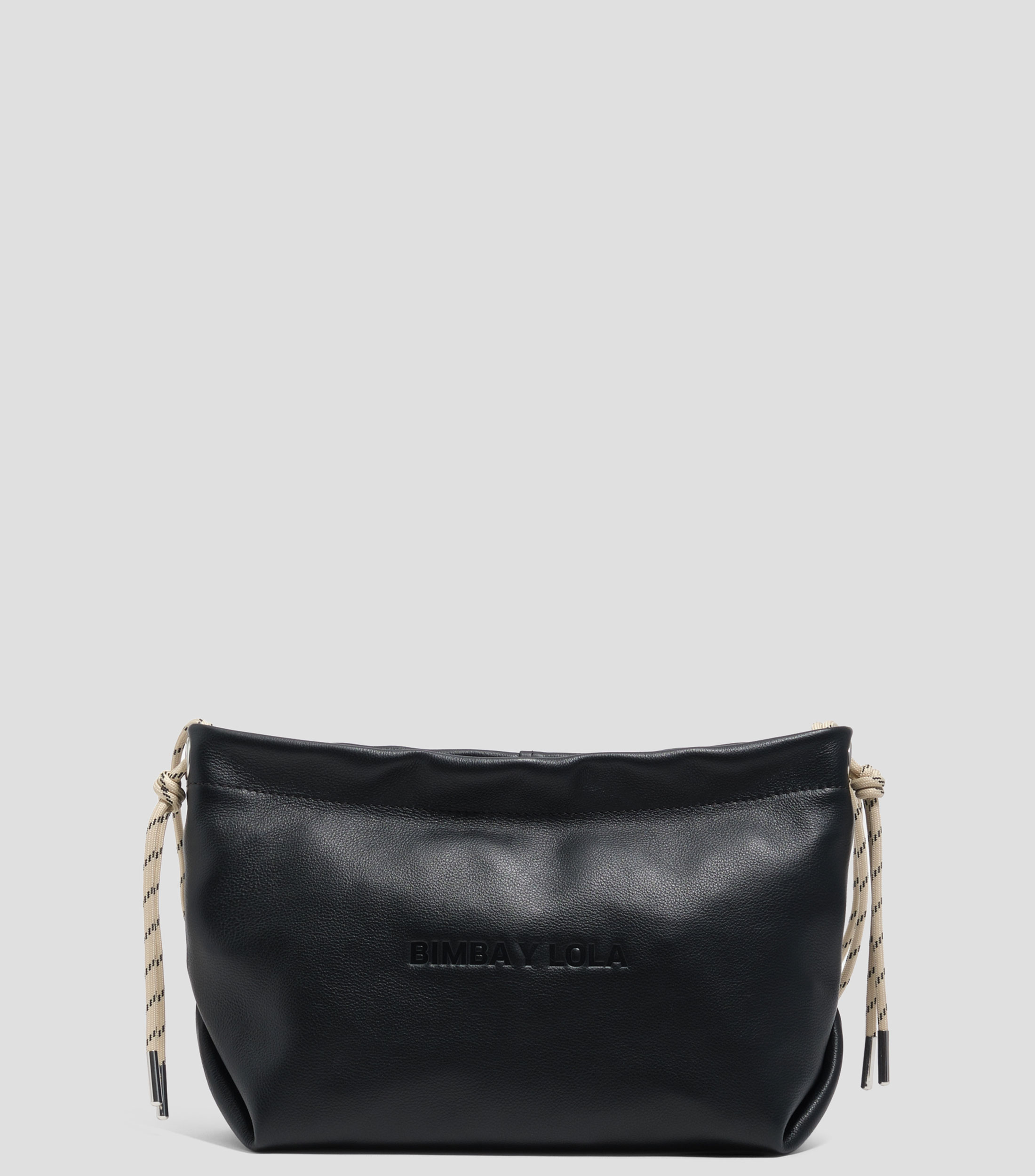 Bolsa de hombro Paper mediano piel negro Mujer