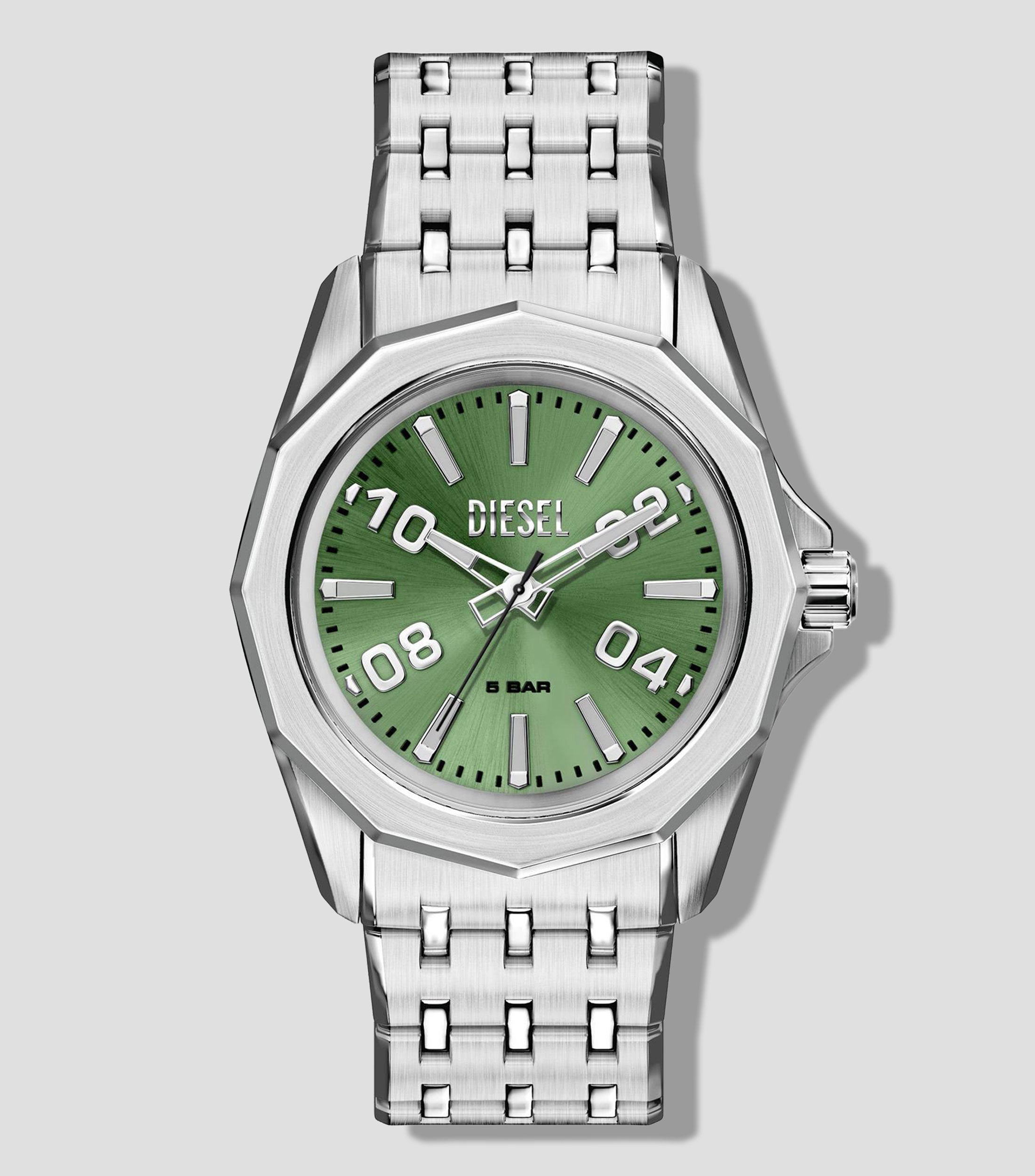 Reloj para Hombre Stinger Casual Verde, Plateado