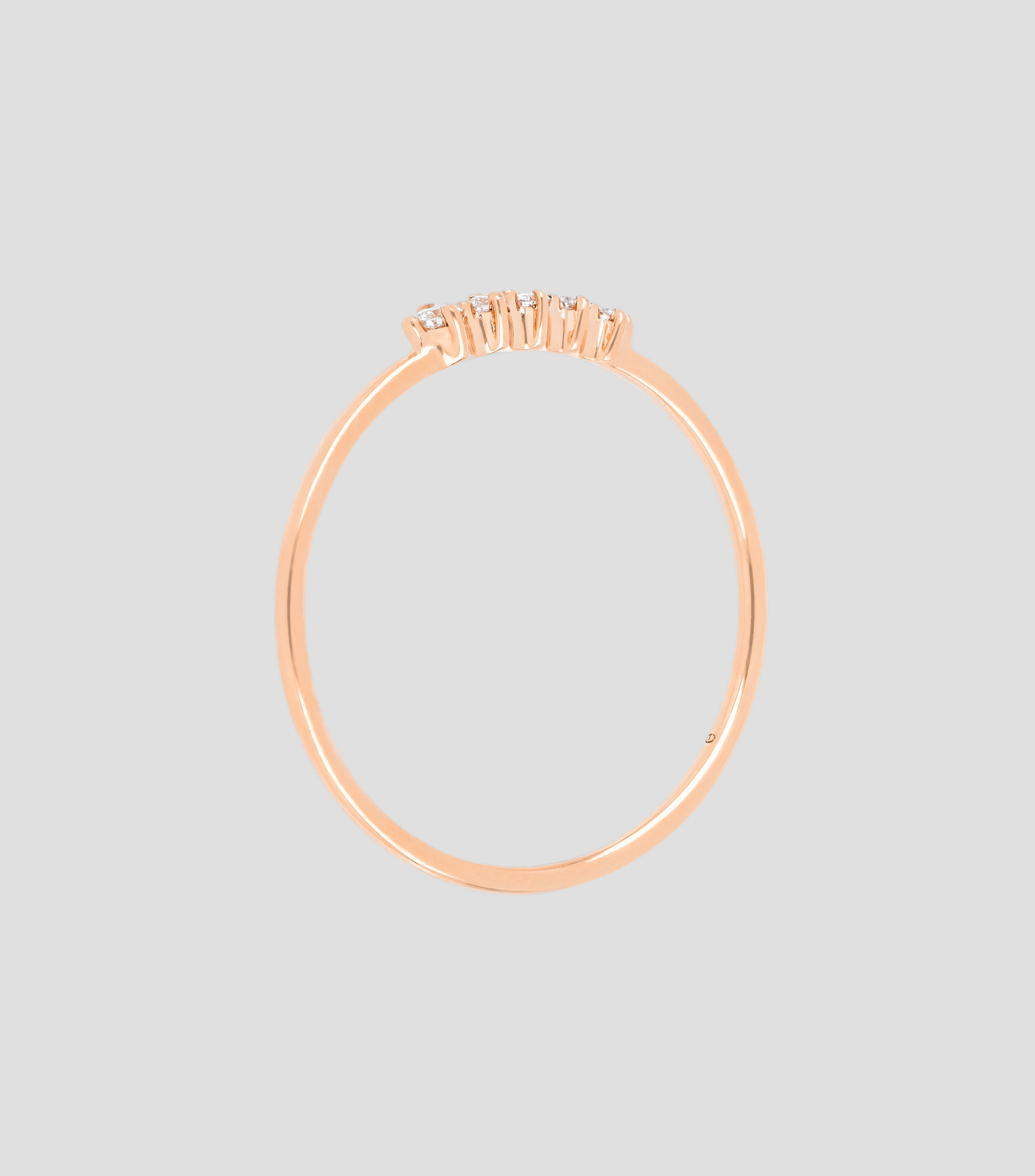 Anillo en Oro rosa de 18 Kts Mujer
