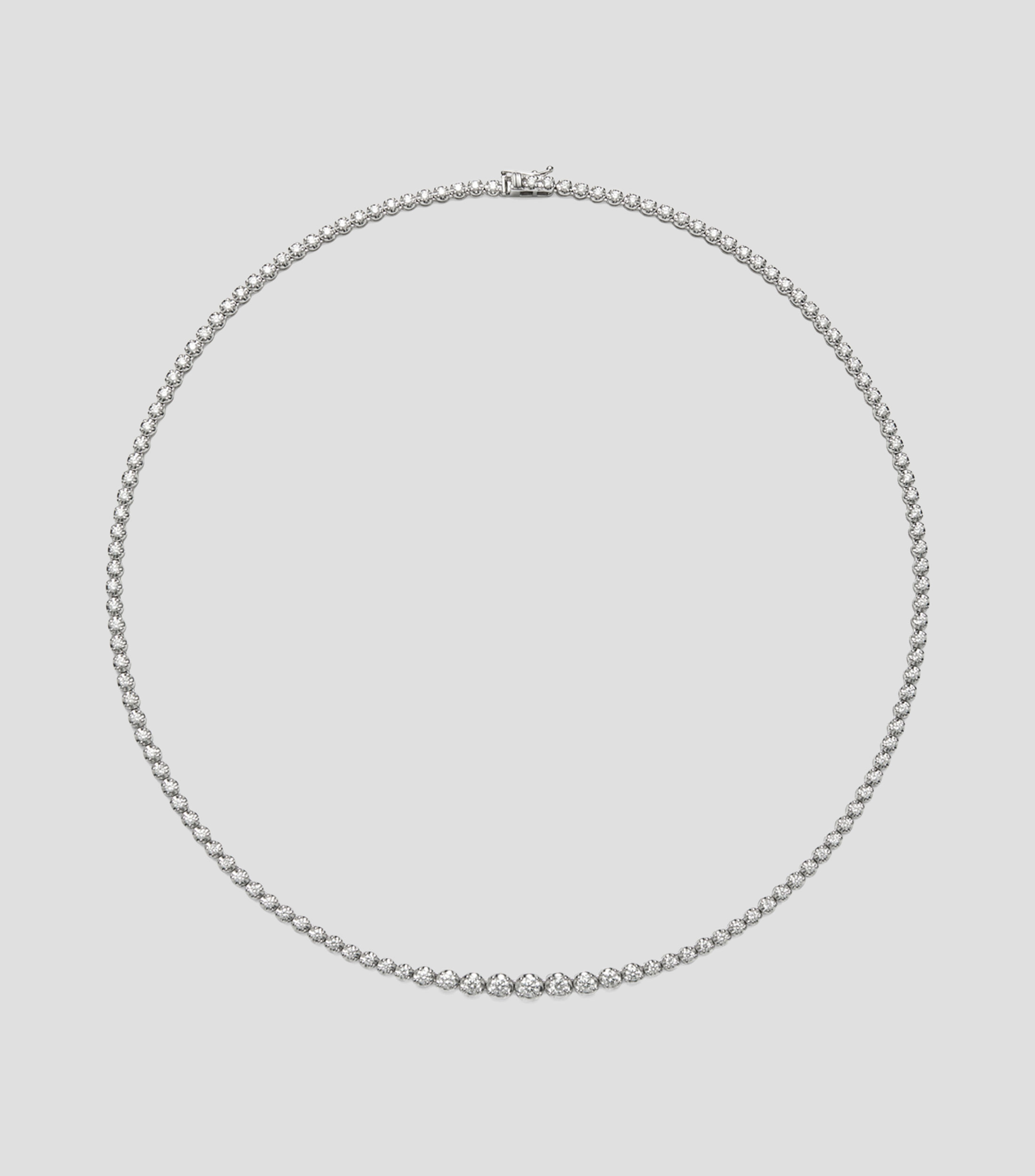 Collar rivière en Oro blanco de 18 Kilates con 134 diamantes Mujer