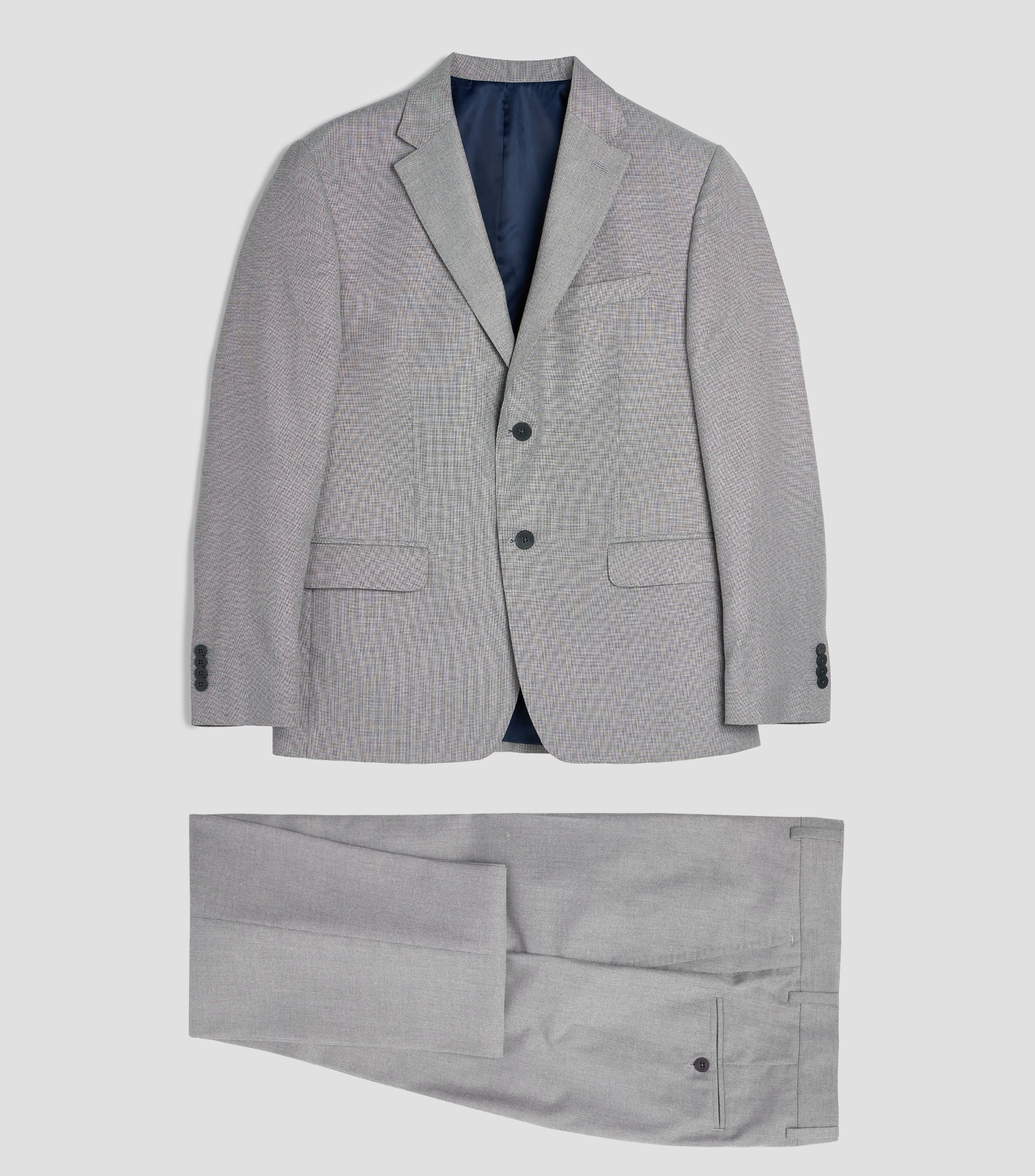 Traje de corte slim liso Hombre