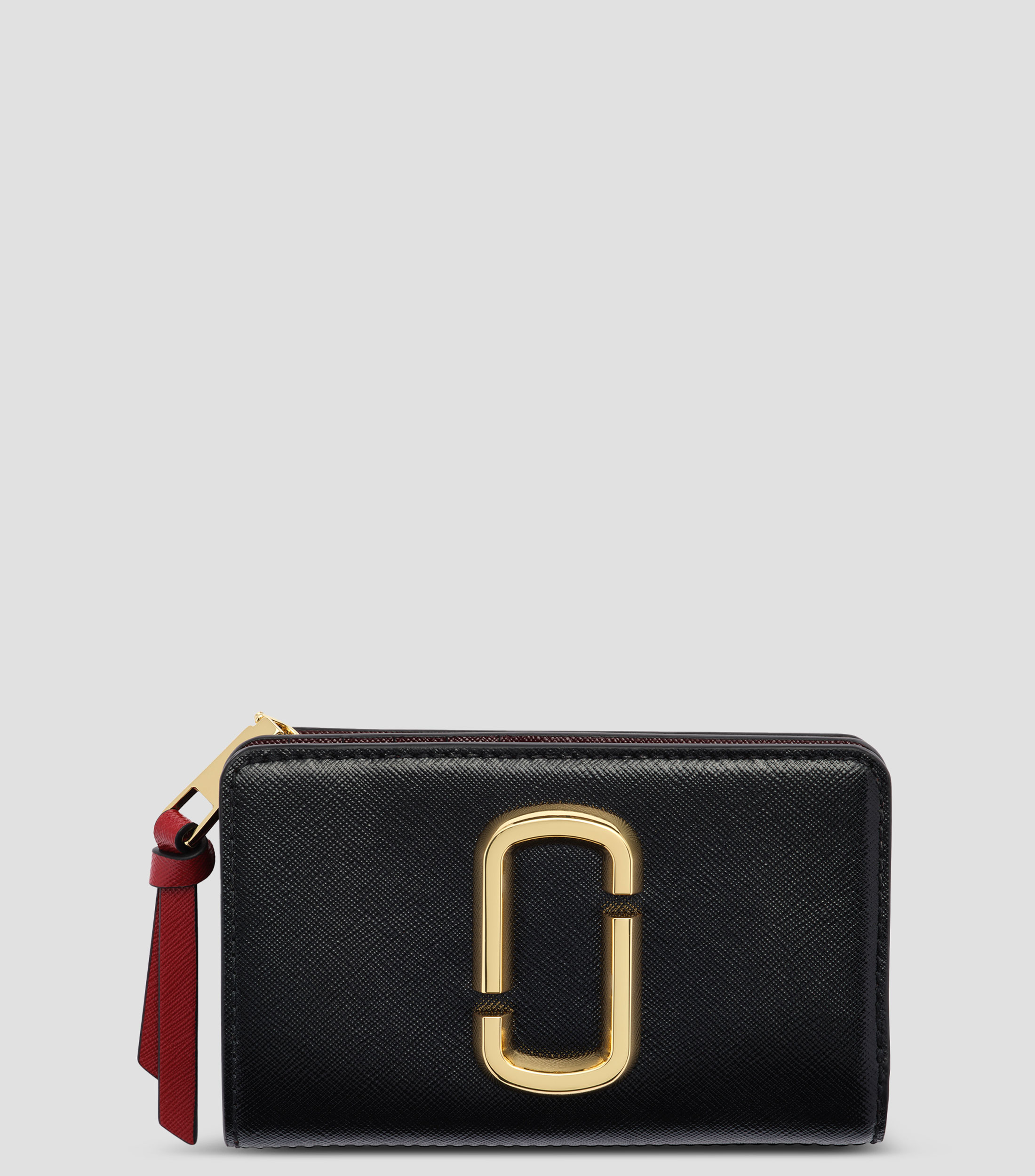 Cartera bifold en piel Snapshot liso Mujer