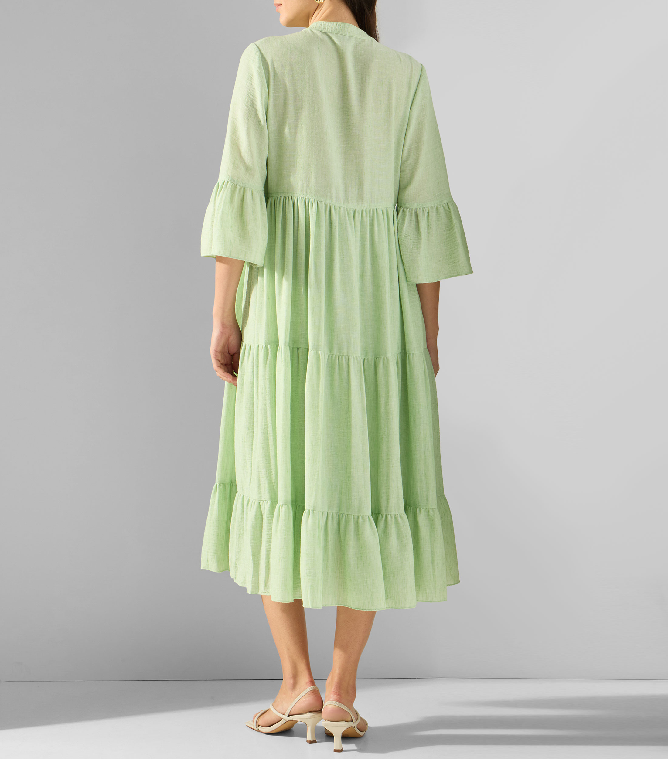 Vestido largo liso Mujer