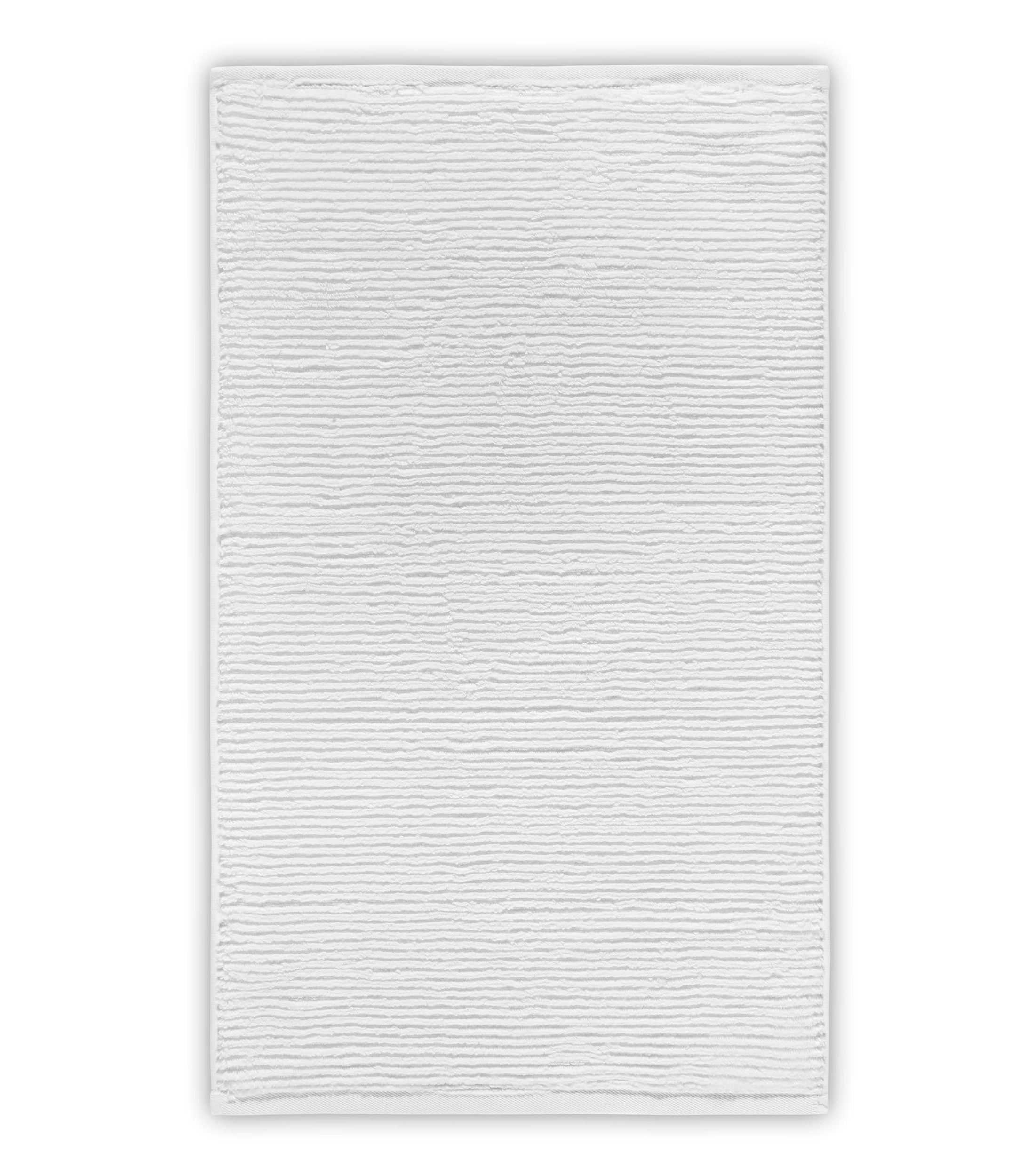 Toalla Facial Slim Ribbed Blanca