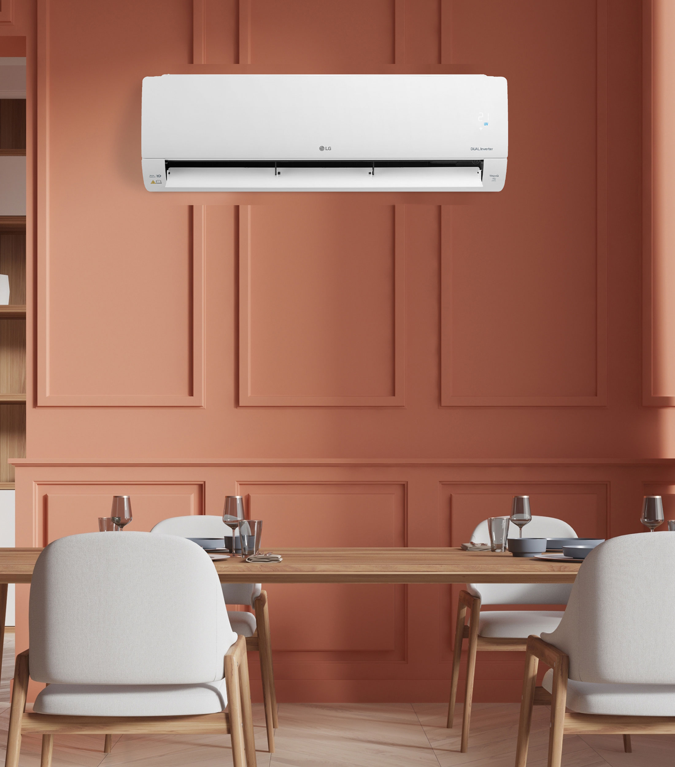 Aire Acondicionado Minisplit LG Dual Inverter Auto Clean 1.5 Toneladas Sólo Frío 220V VM242C10