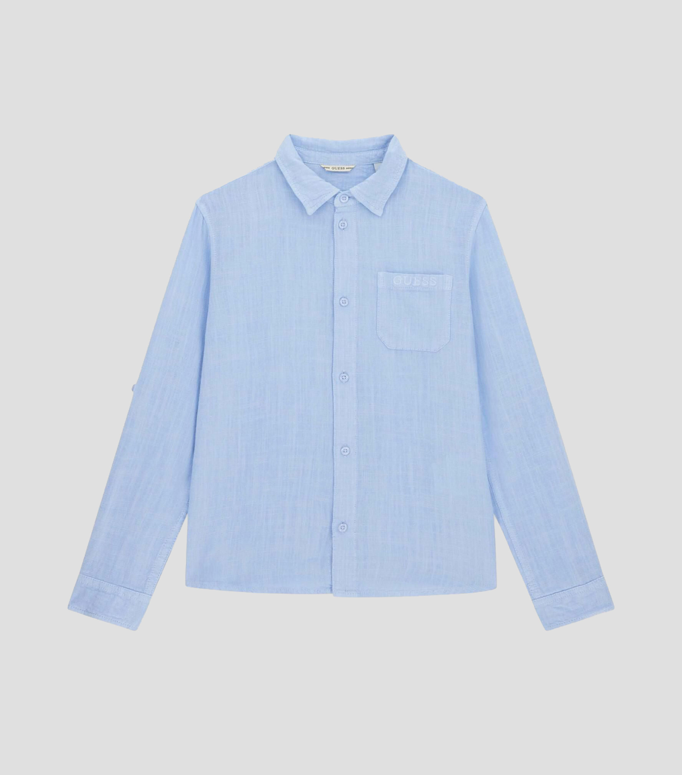 Camisa lisa con manga larga Niño