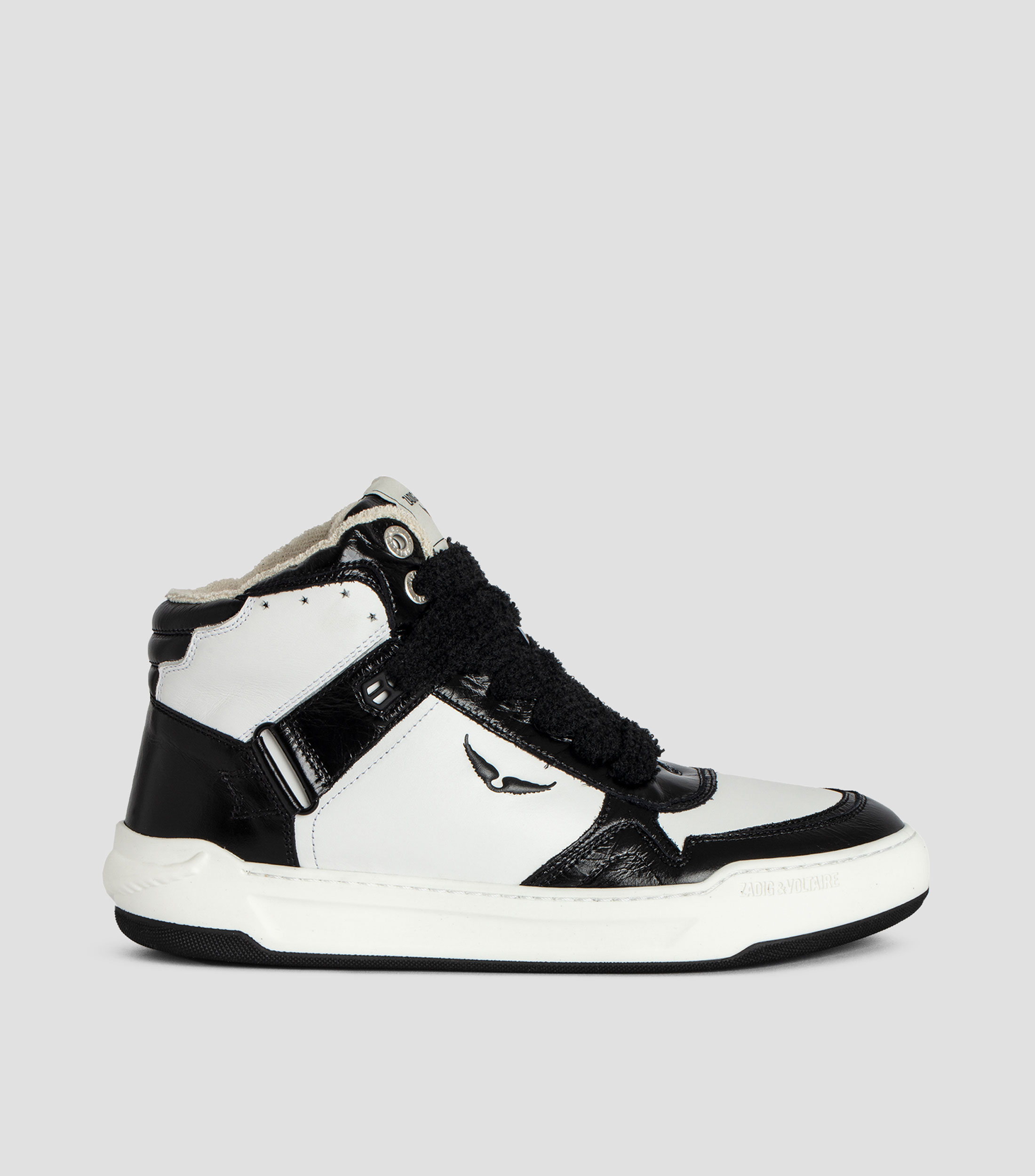 Tenis casual en piel Wings Mujer