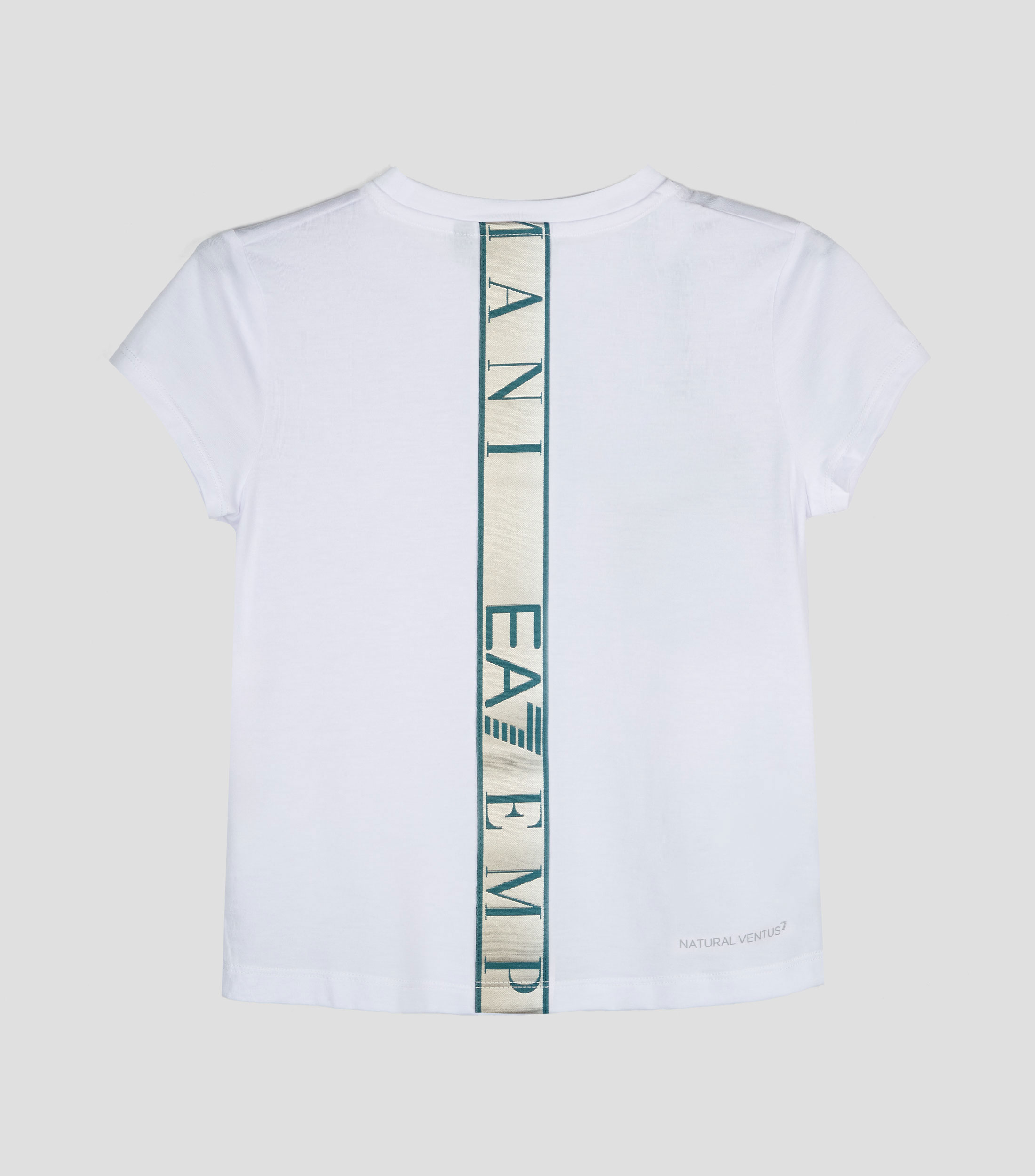 Playera cuello redondo manga corta estampada Niña