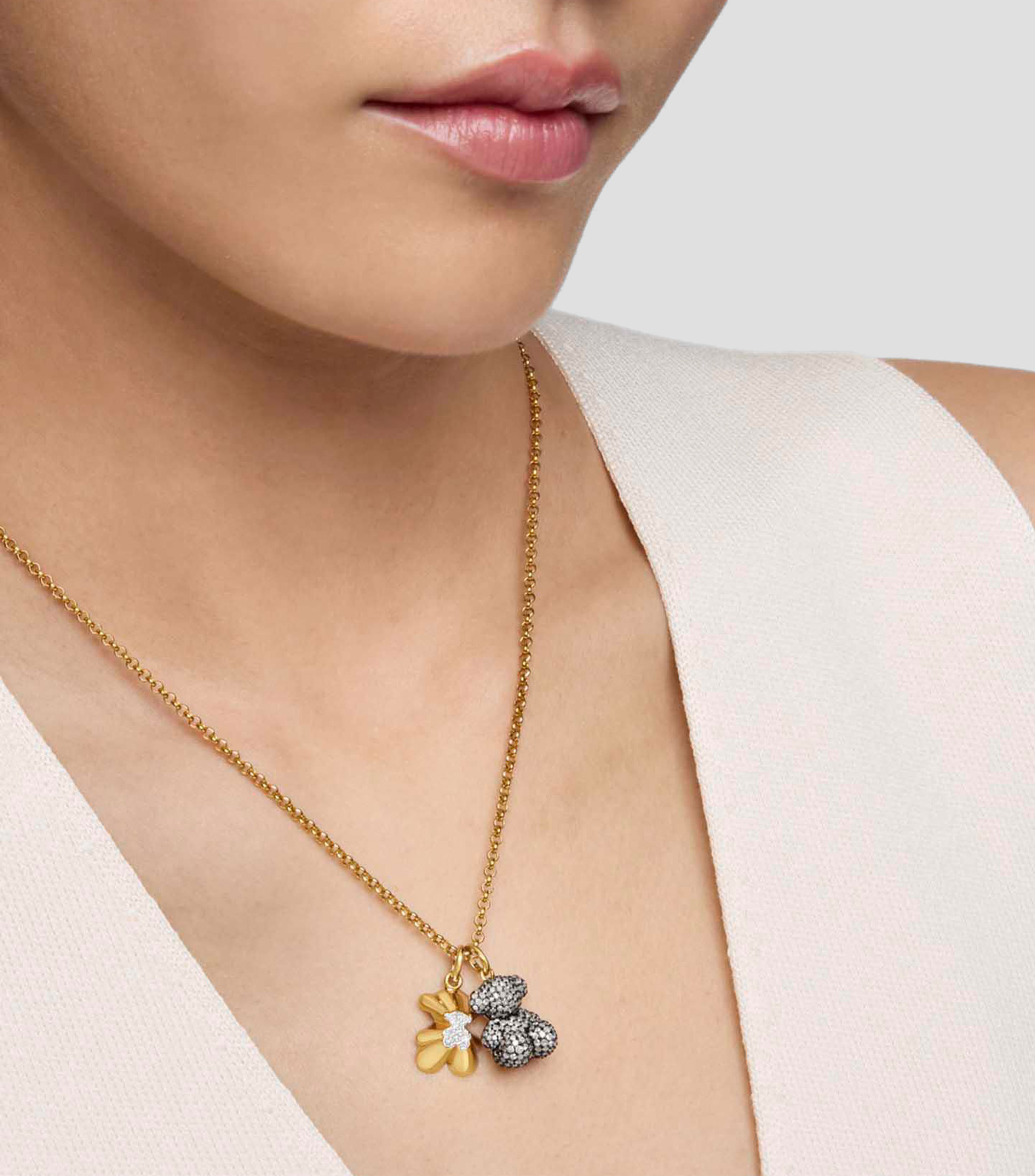 Dije en plata Sweet 40s con incrustación de diamantes Mujer