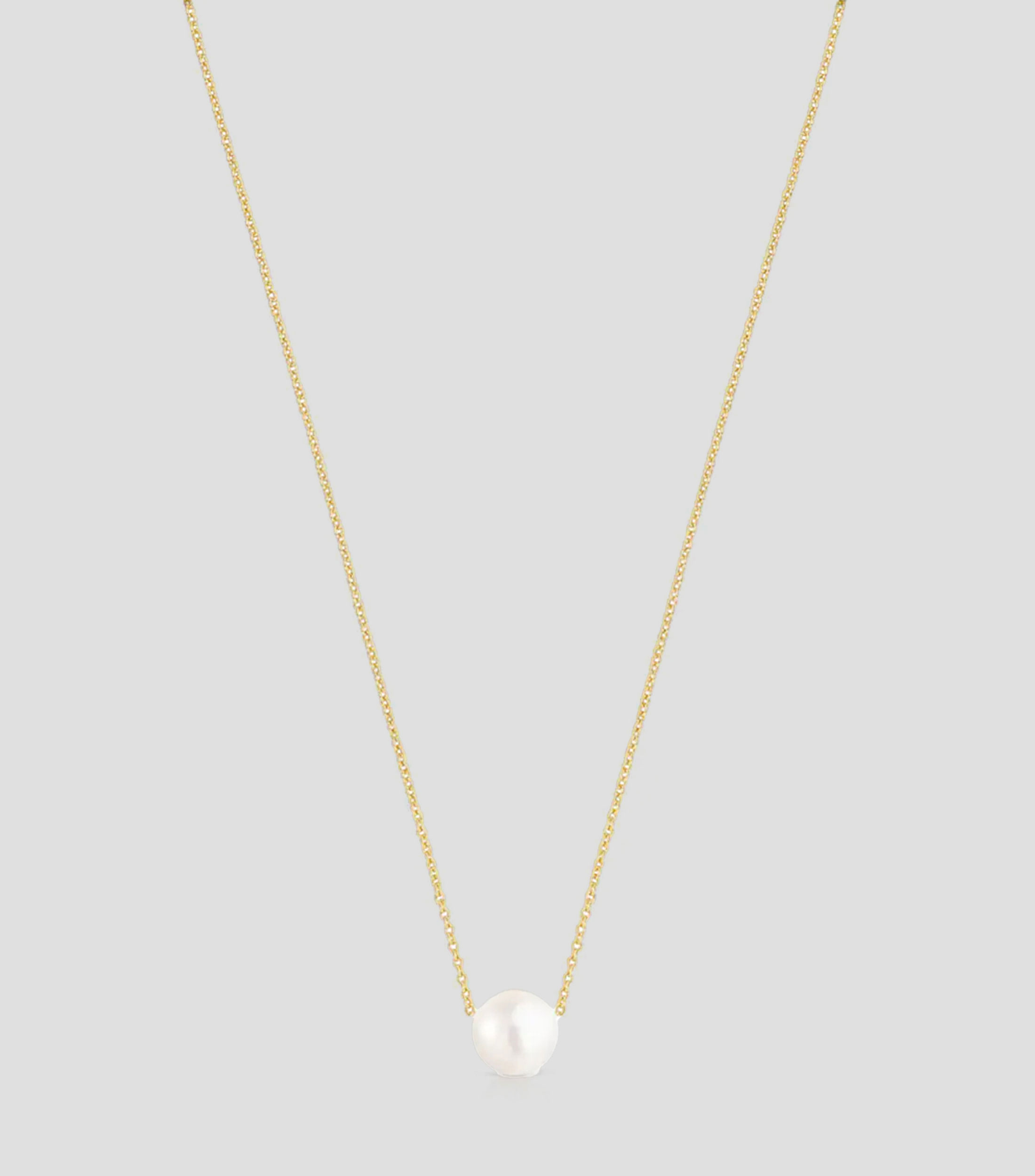 Collar en plata .925 con perla Gloss Mujer