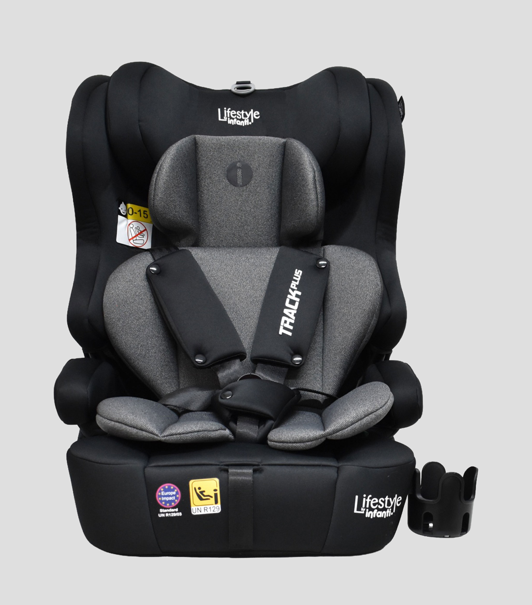 Autoasiento Track Plus Negro y Gris