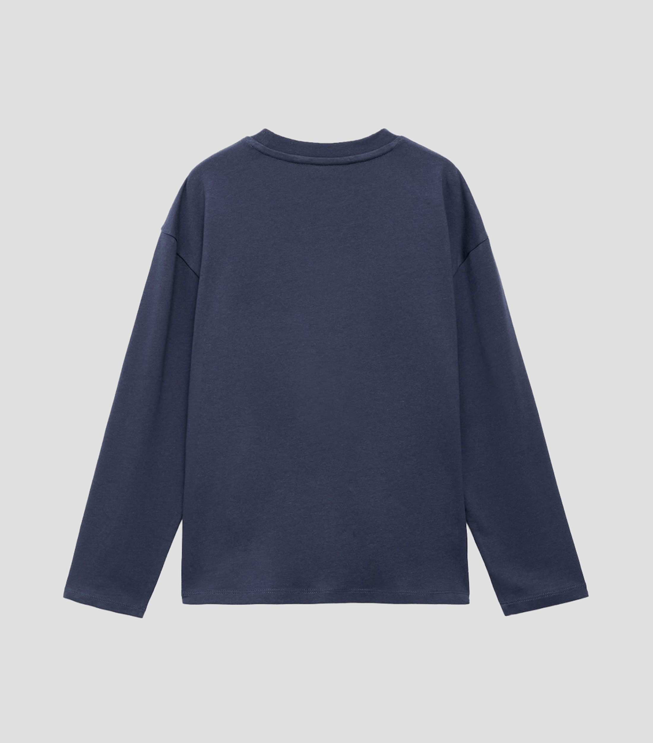 Playera cuello redondo manga larga estampada Niño