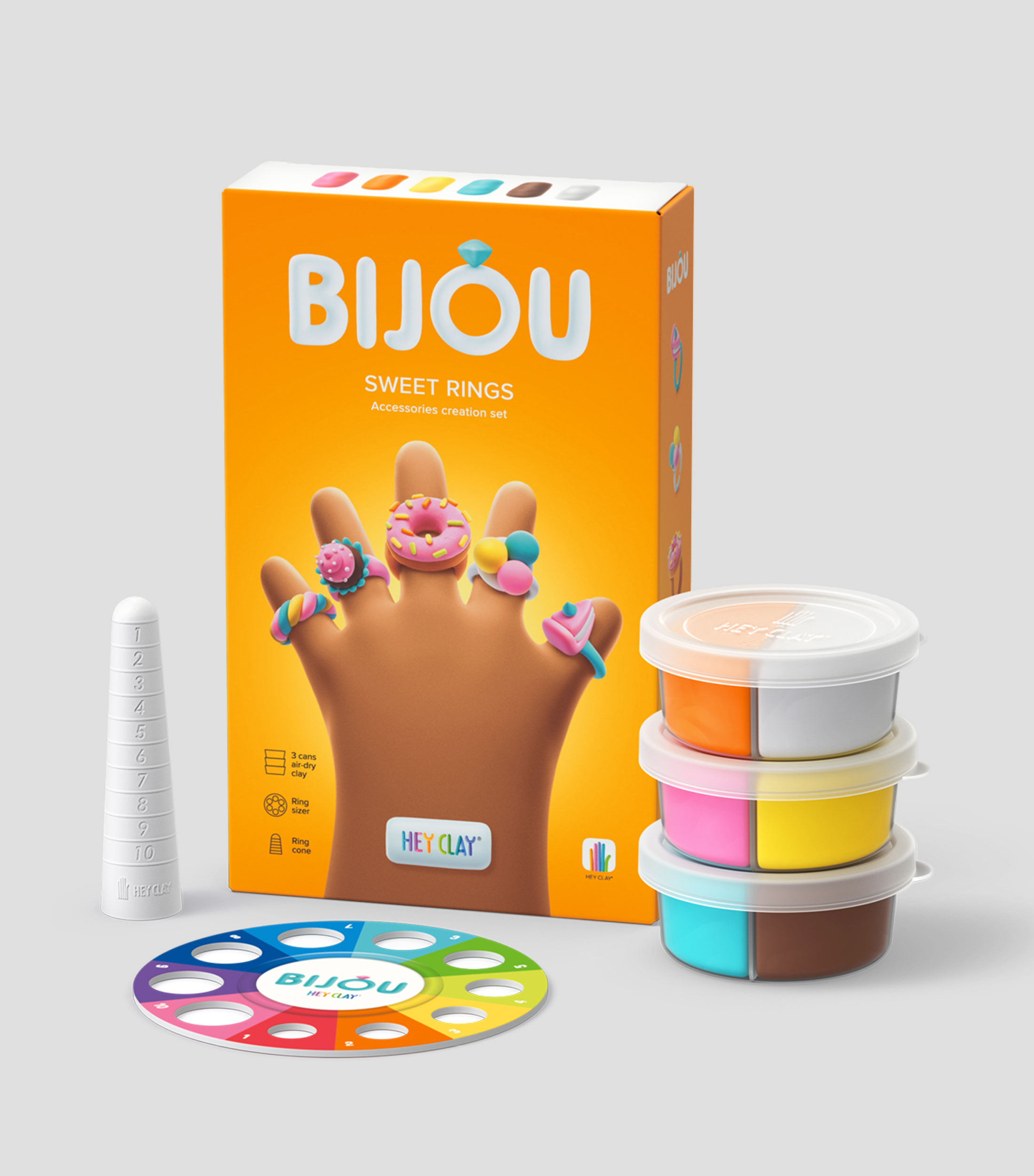 Anillos dulces, serie Bijou, 3 latas
