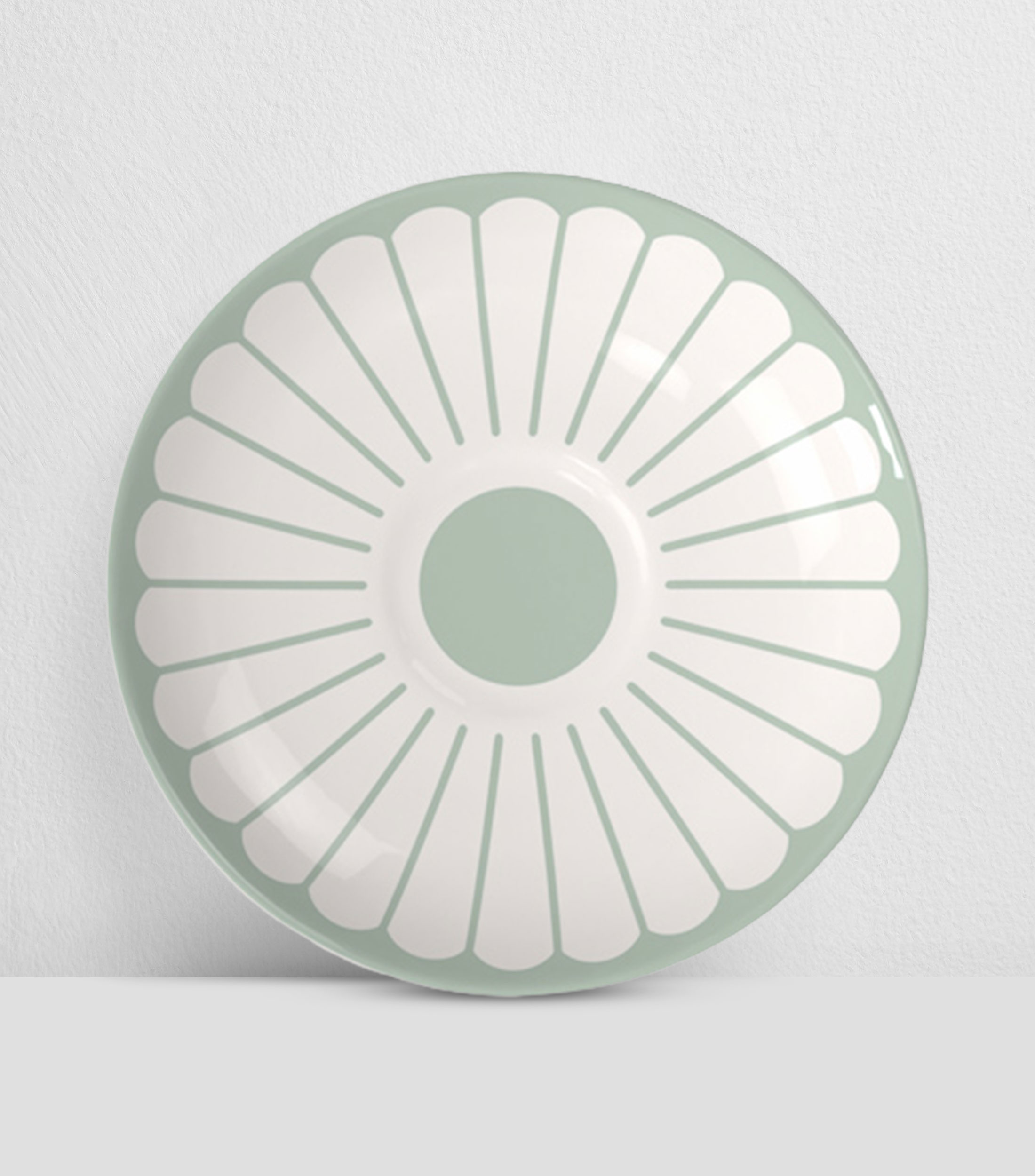 Plato para Taza de Espresso Fleur Vert