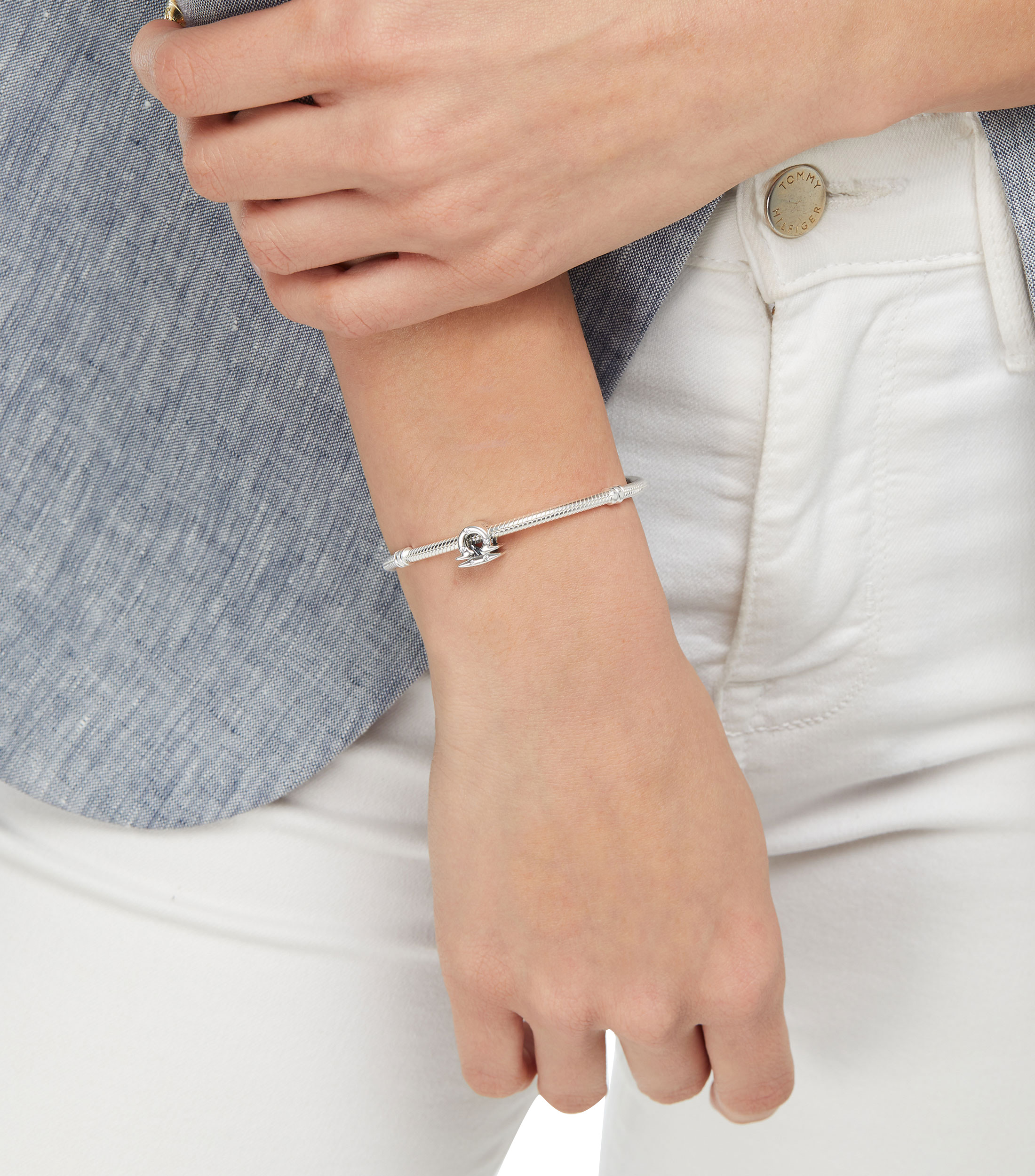 Charm Zodiaco Libra en plata .925 con zirconia cubica Mujer