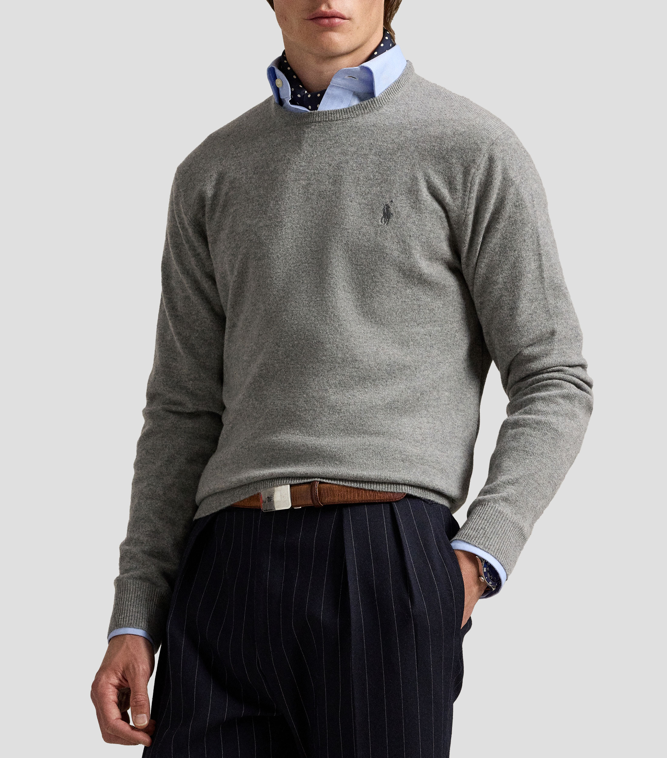 Suéter cuello redondo Hombre