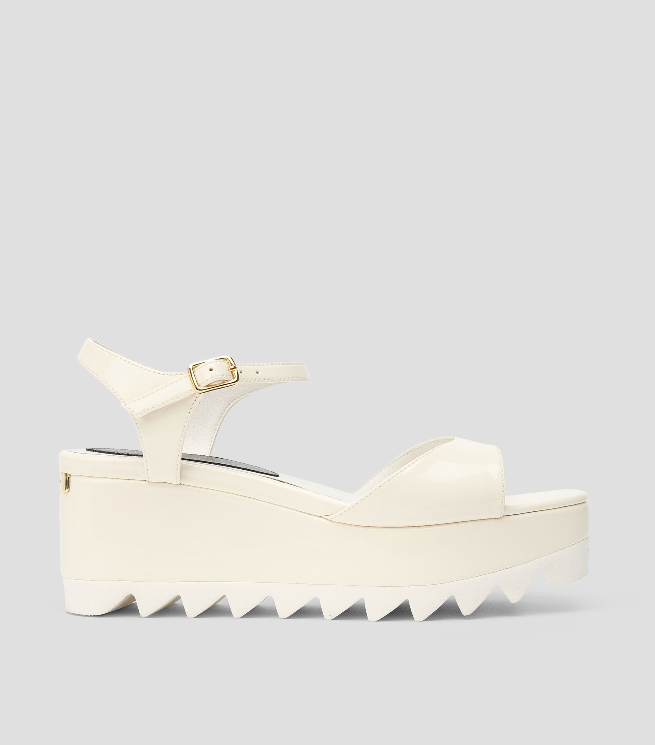 Sandalias con tacón medio de plataforma Mujer