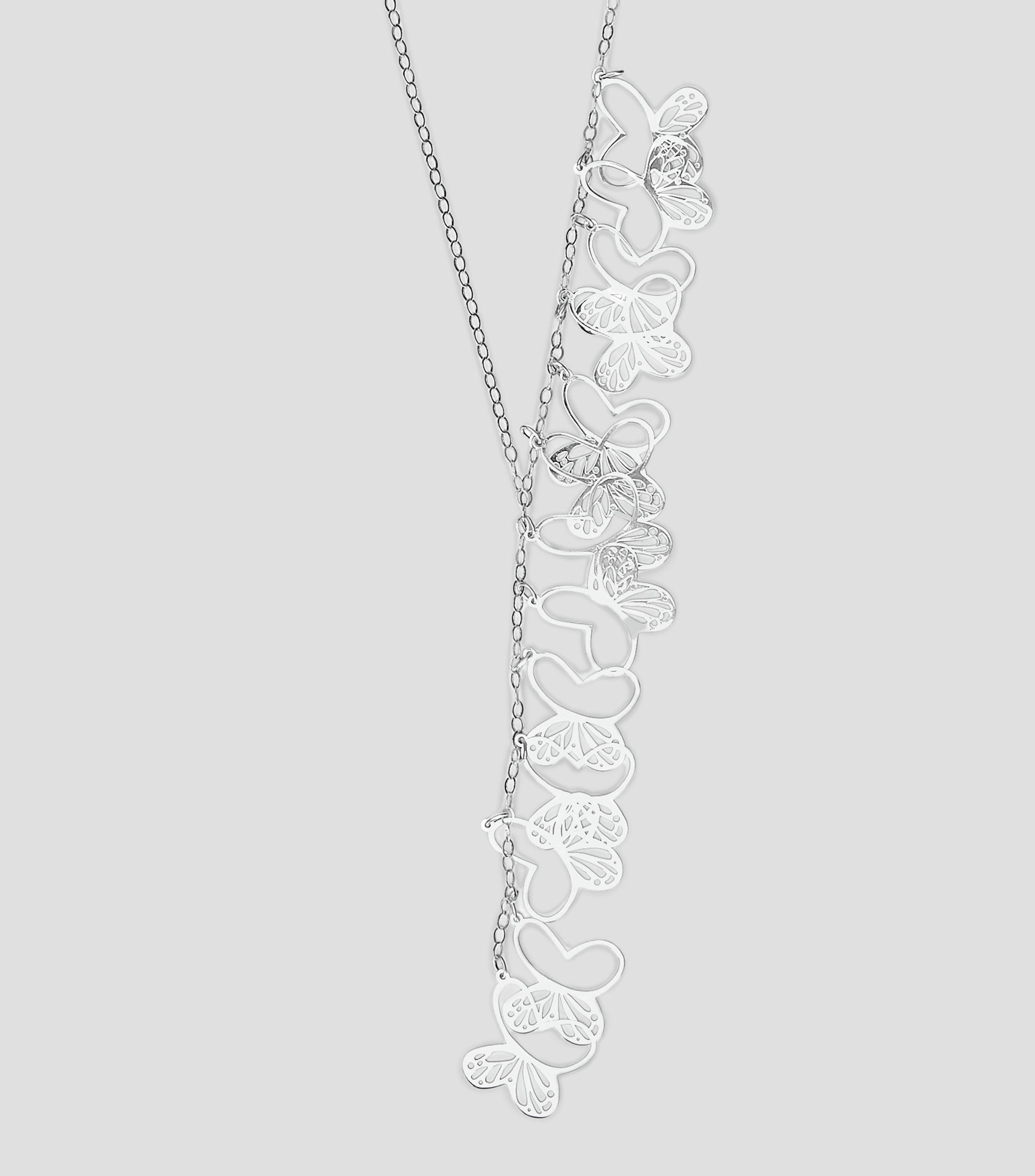 Collar en plata Mariposa Monarca Mujer
