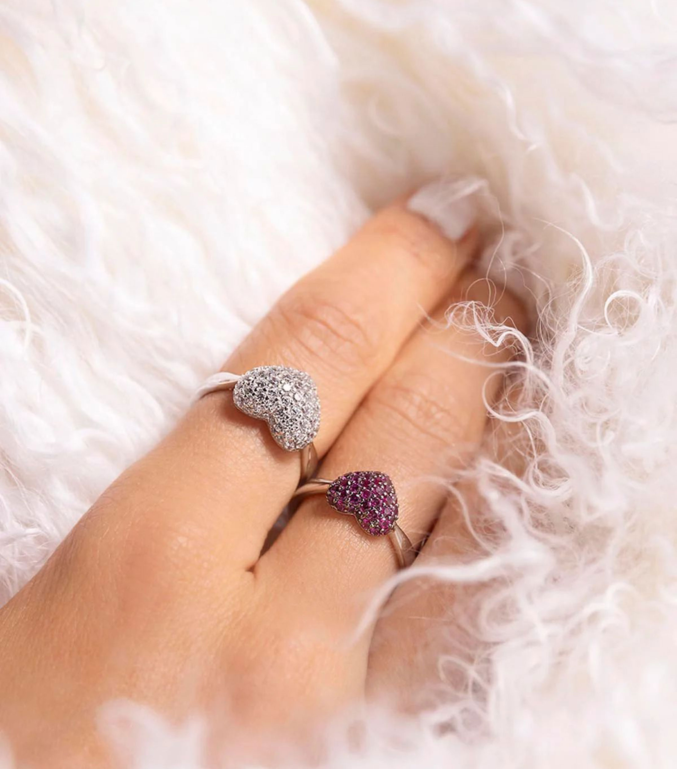 Anillo en plata .925 con incrustación de zirconia Mujer