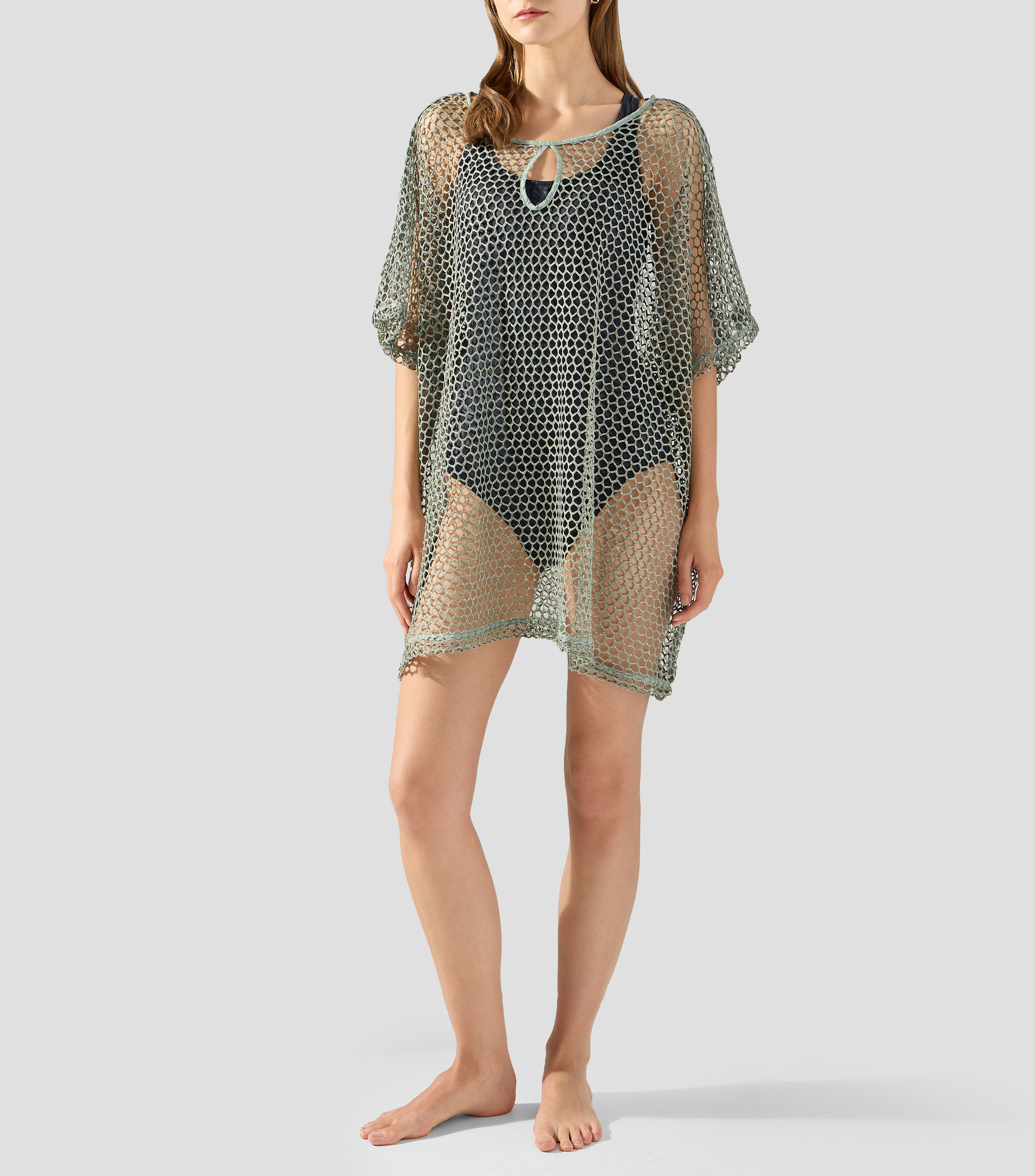 Kaftan fantasía manga corta Mujer