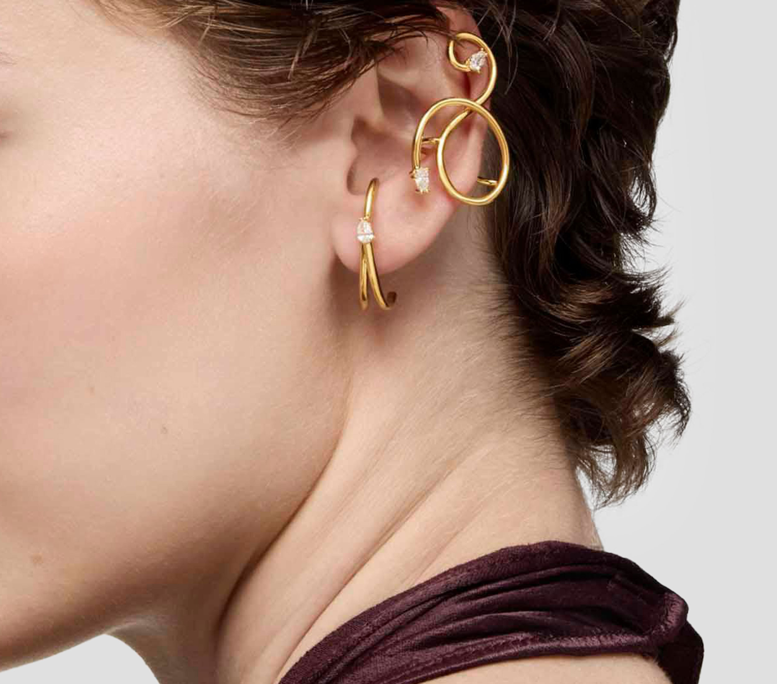 Earcuff en plata Lio LGD Mujer