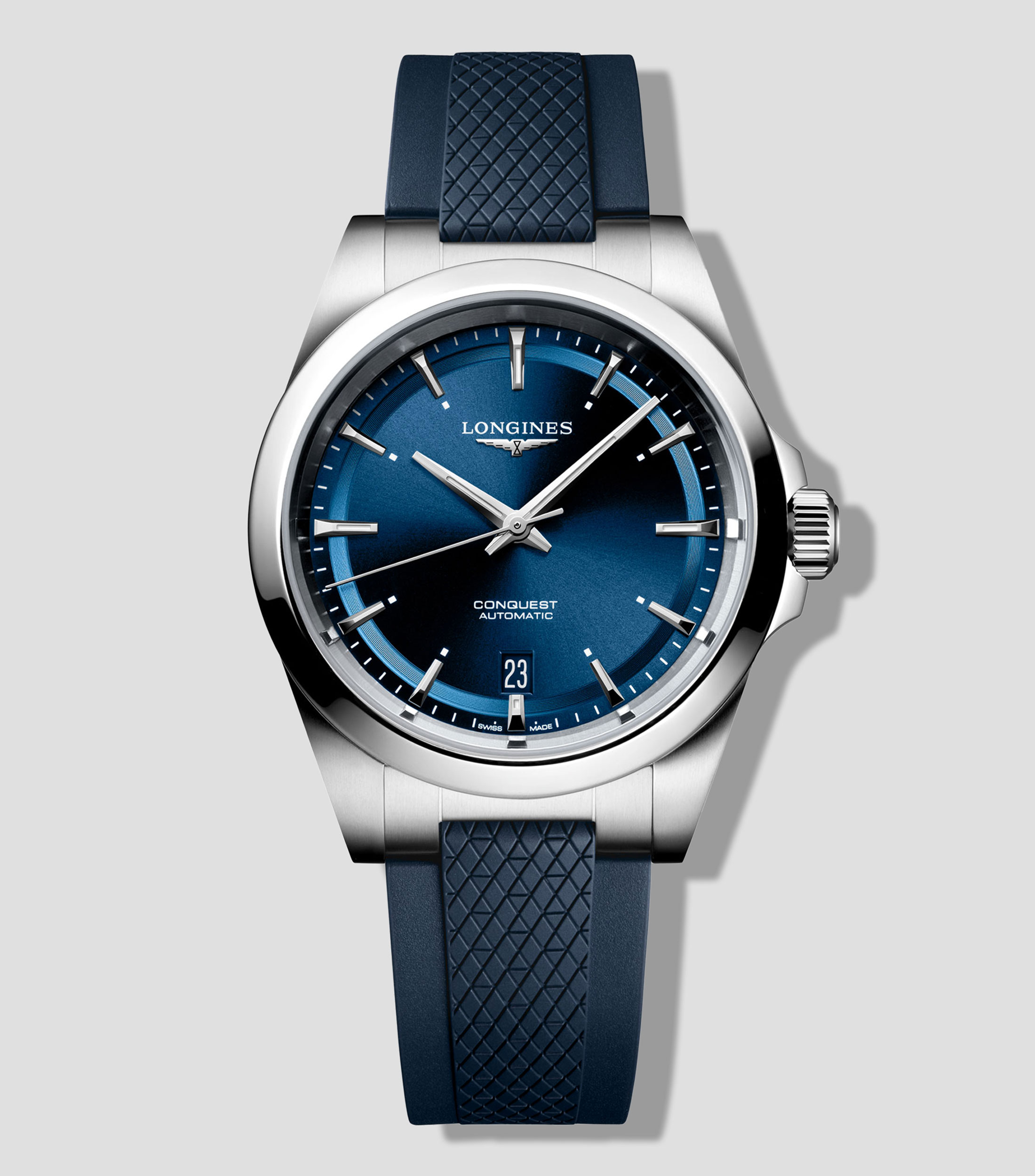 Reloj para hombre Conquest deportivo, plateado