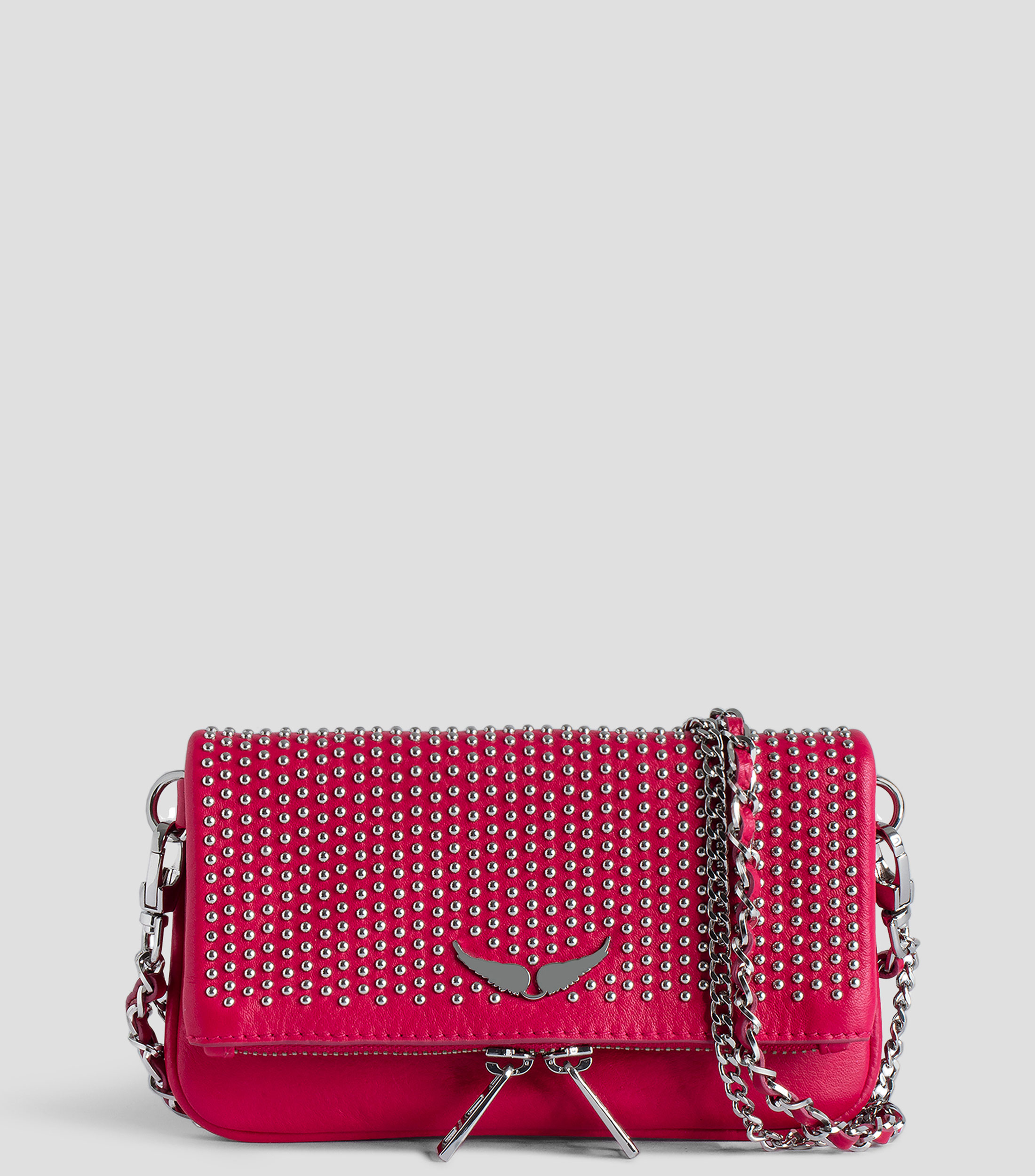 Bolsa Crossbody con pedreria en piel Mujer