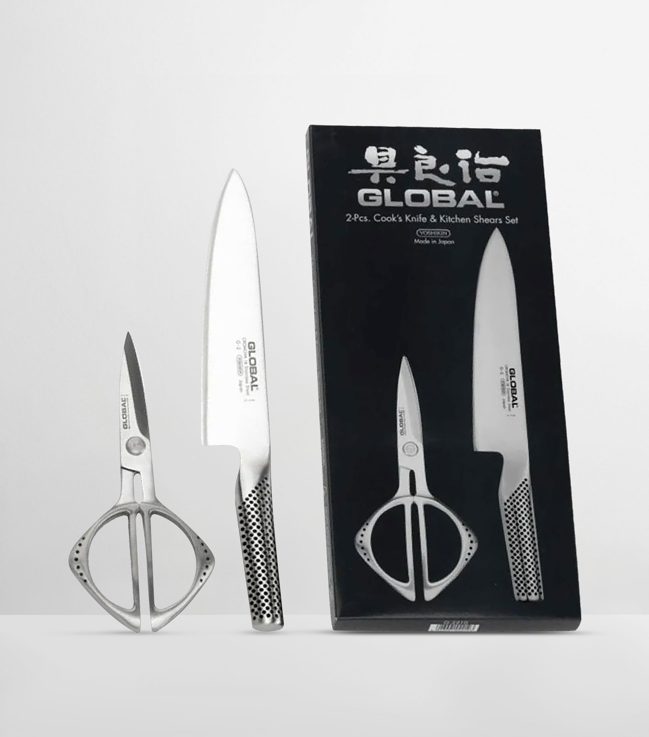 Set de Cuchillo y Tijera en acero inoxidable