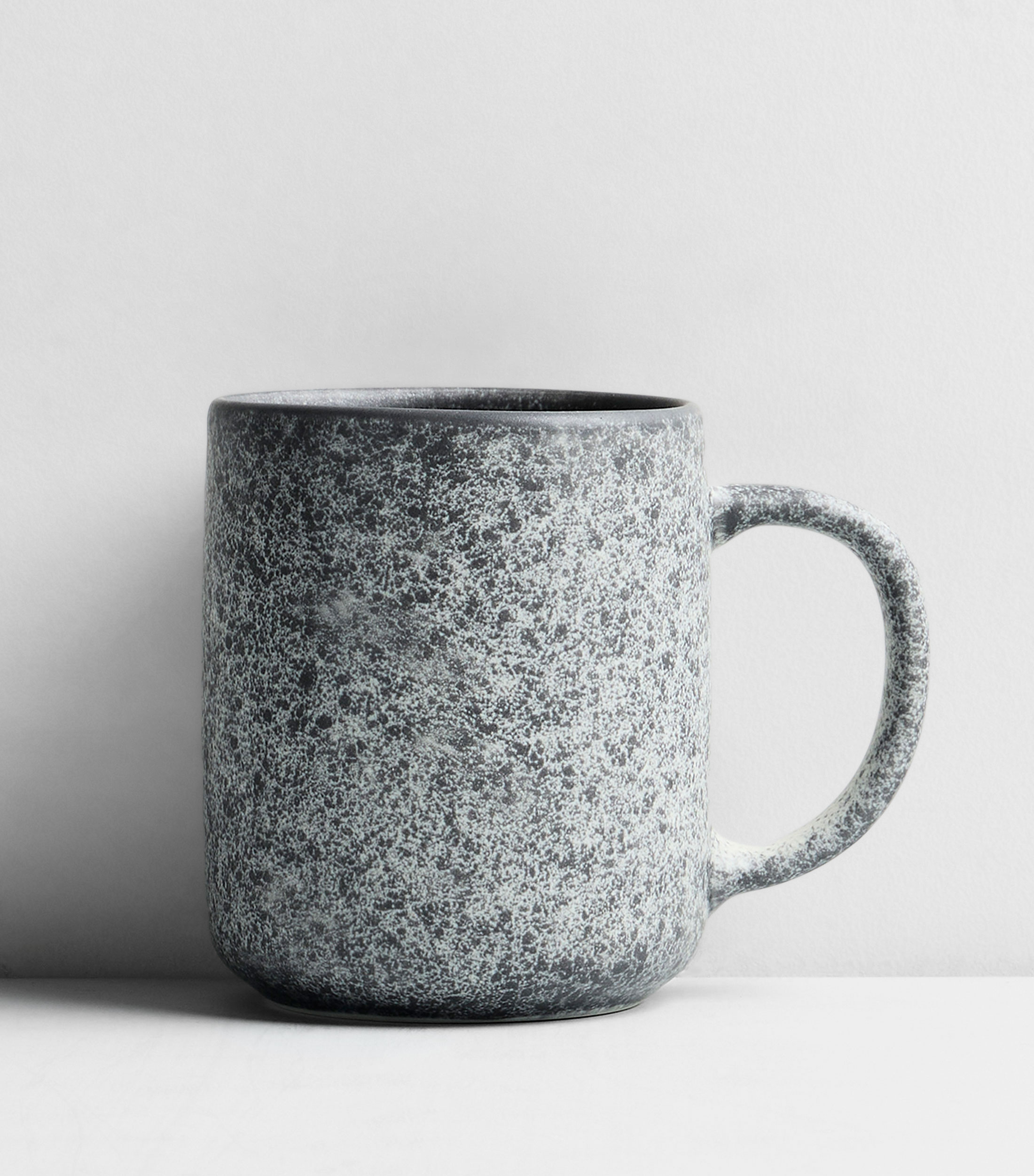 Set 4 tazas gris jaspeado