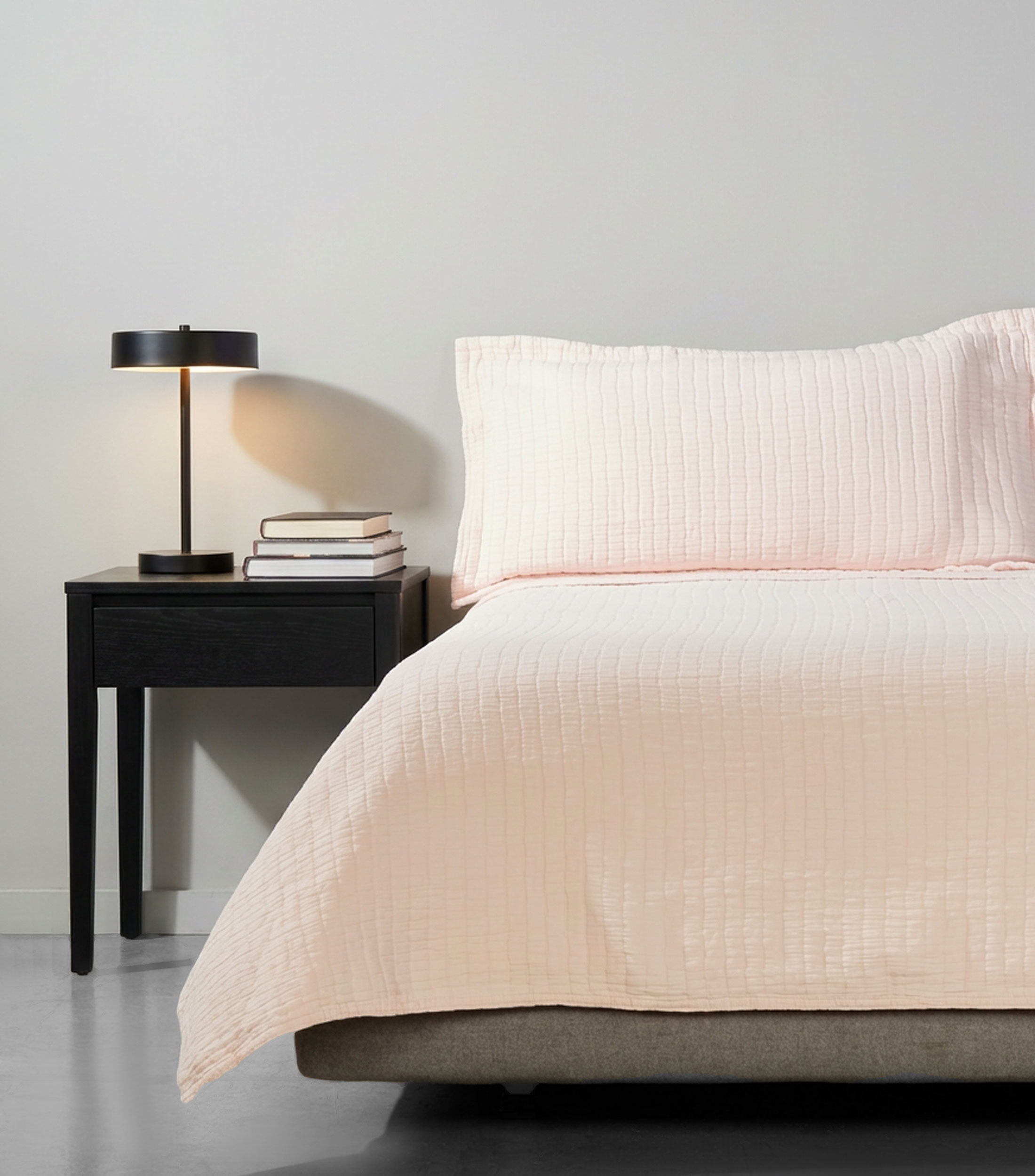 Funda para almohada King Size en algodón Minimal rosa