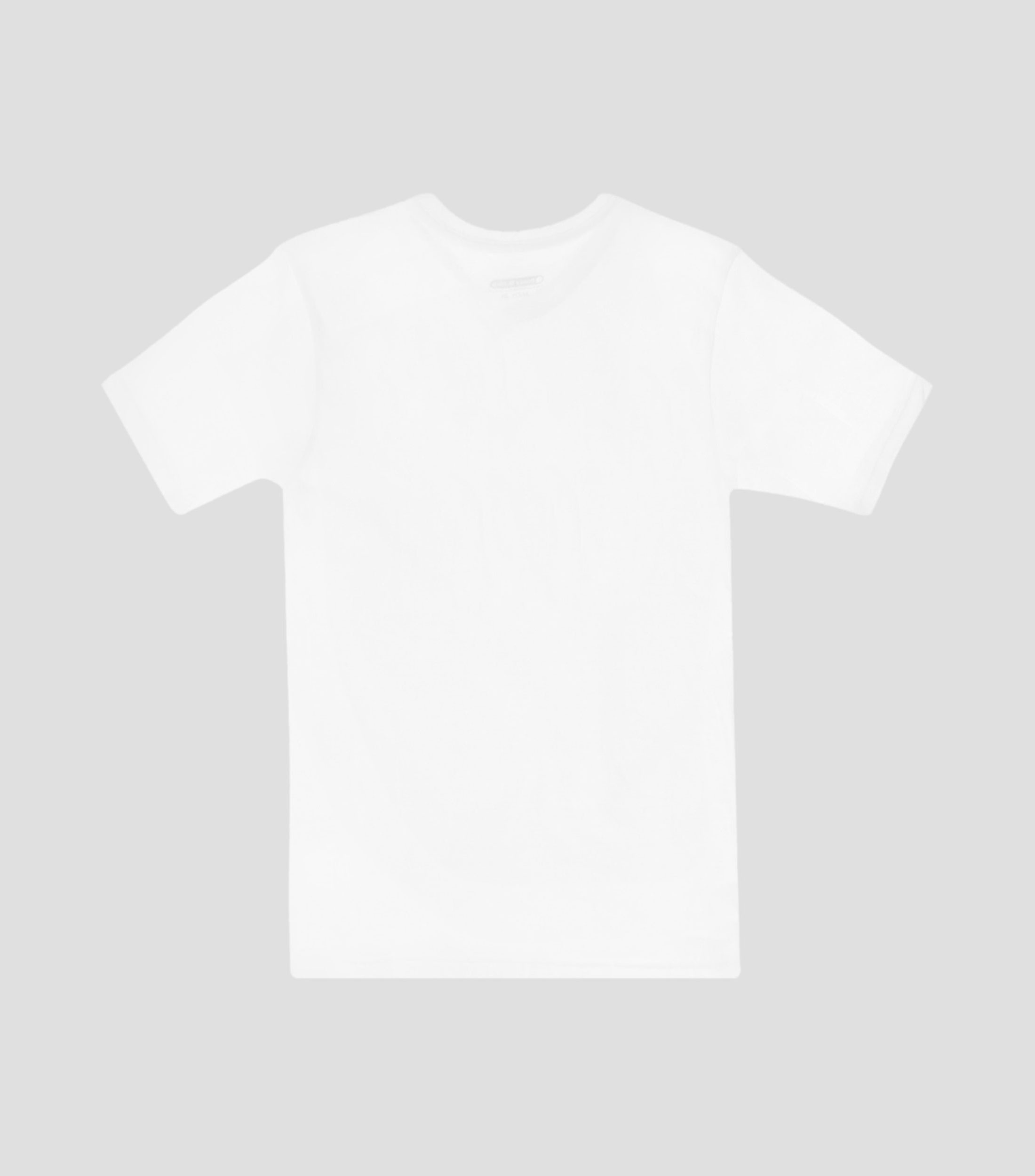 Playera cuello V manga corta lisa Niño