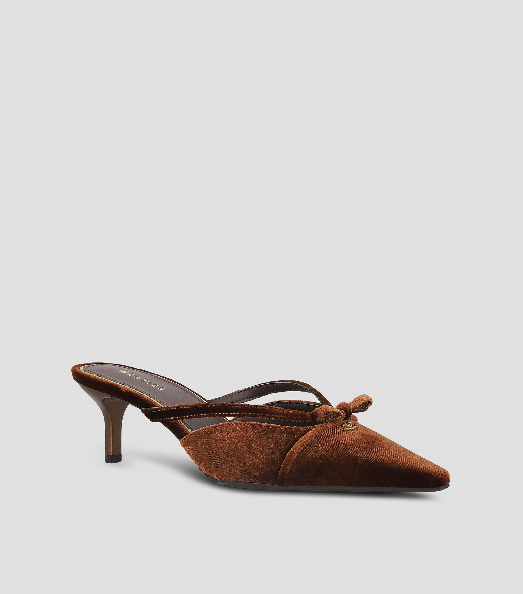 Zuecos con tacón delgado de 5 cm Mujer