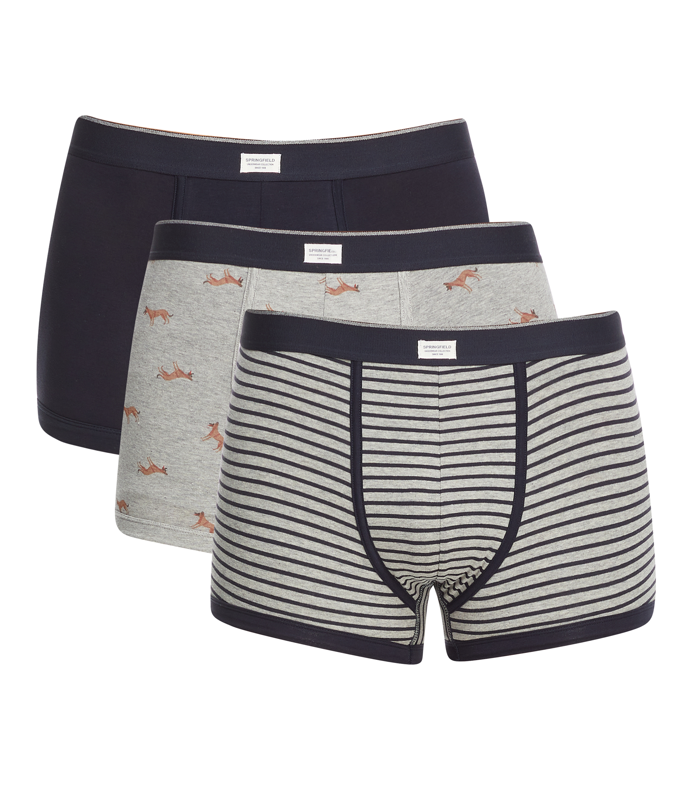 Springfield Set de 3 bóxers cortos Hombre - El Palacio de Hierro