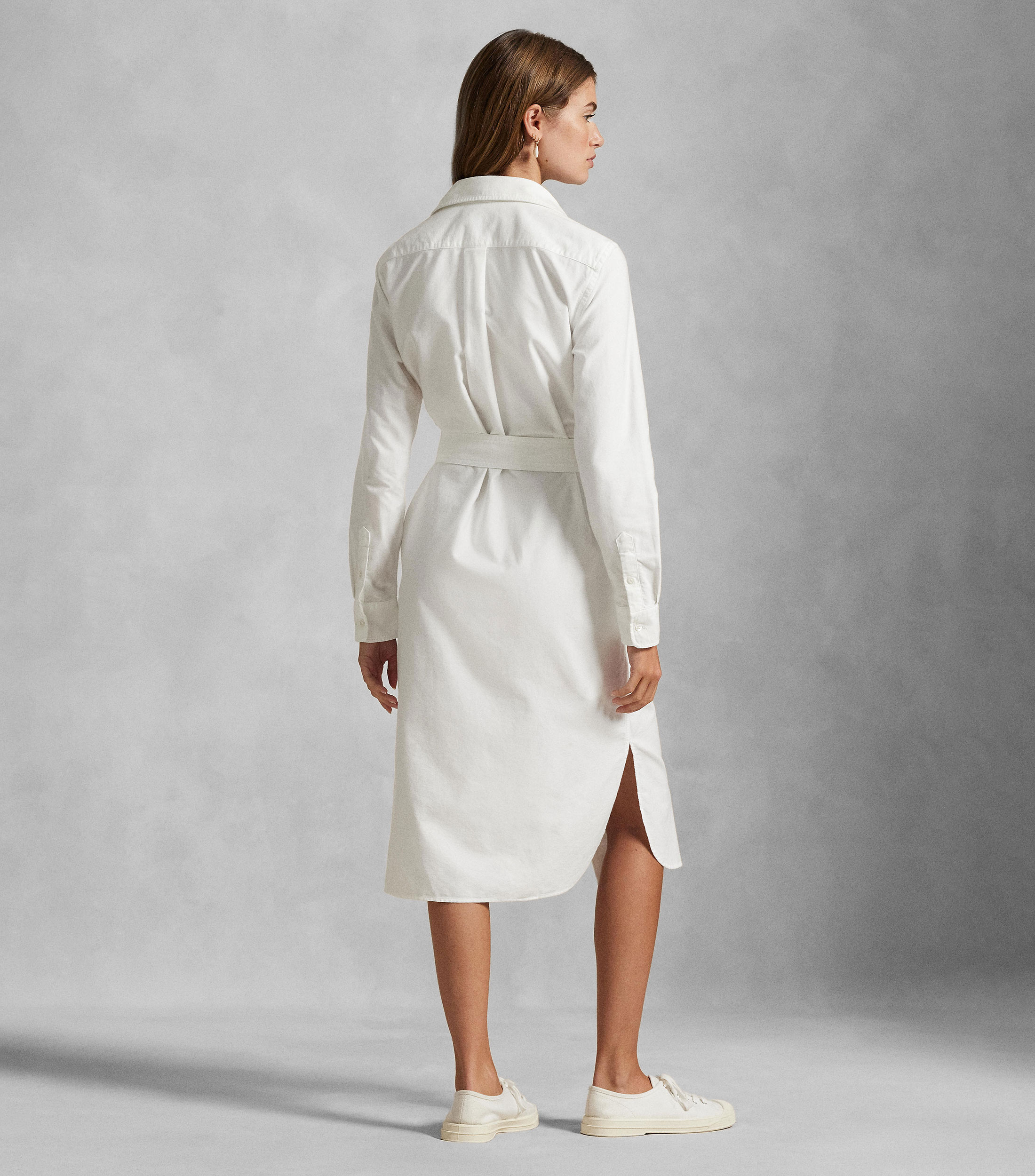Vestido midi manga larga Mujer