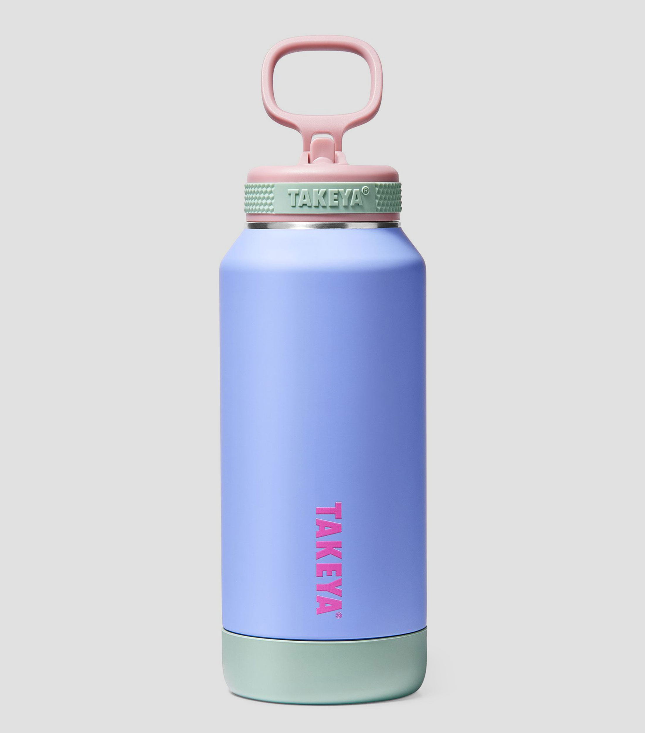 Botella Soft T con popote Lila, 950 ml