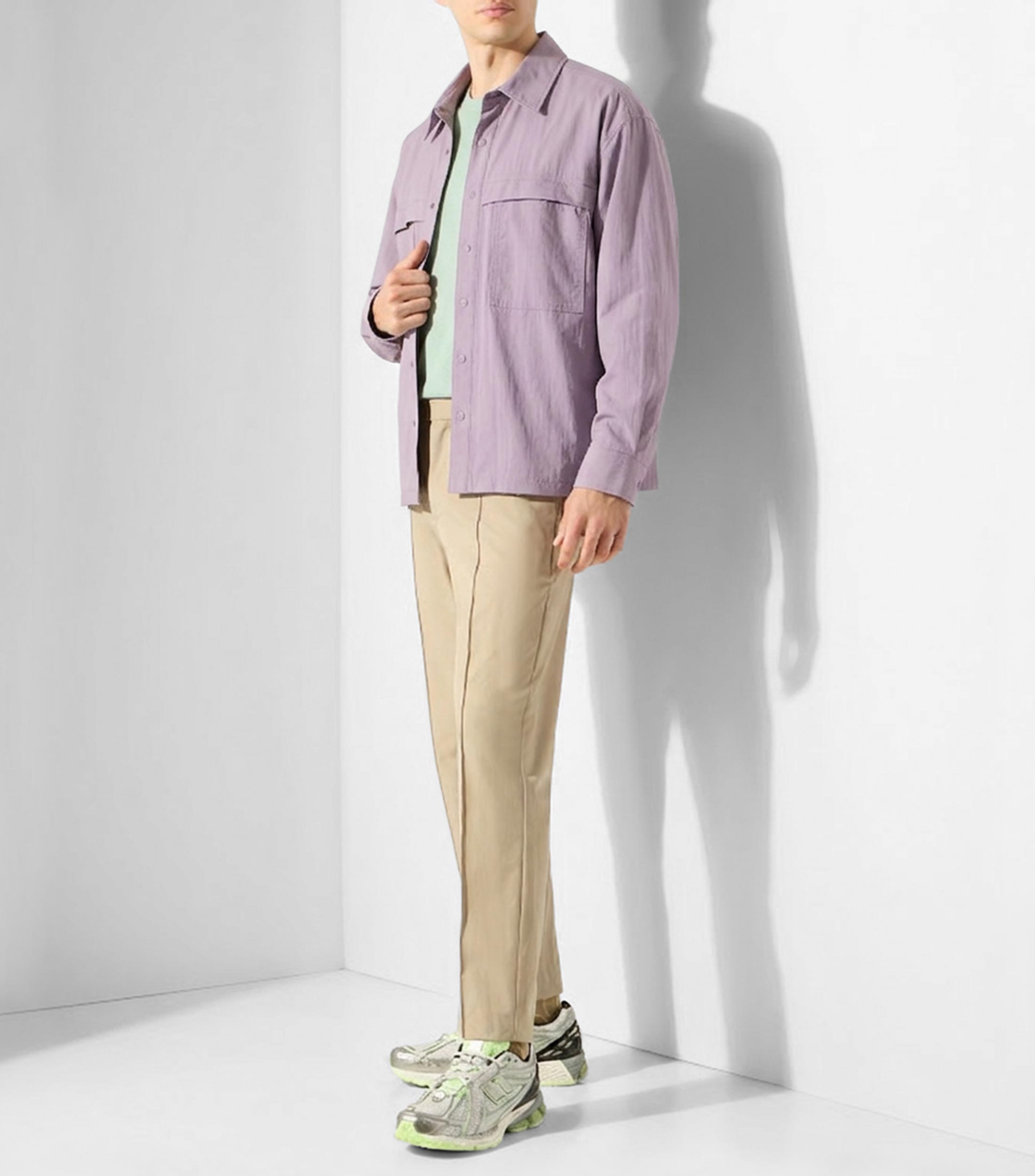 Camisa Sólida manga larga Hombre