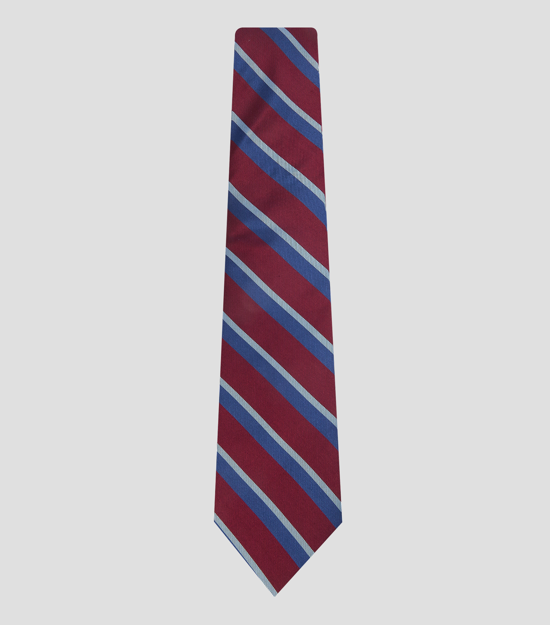 Corbata ancha en seda con rayas