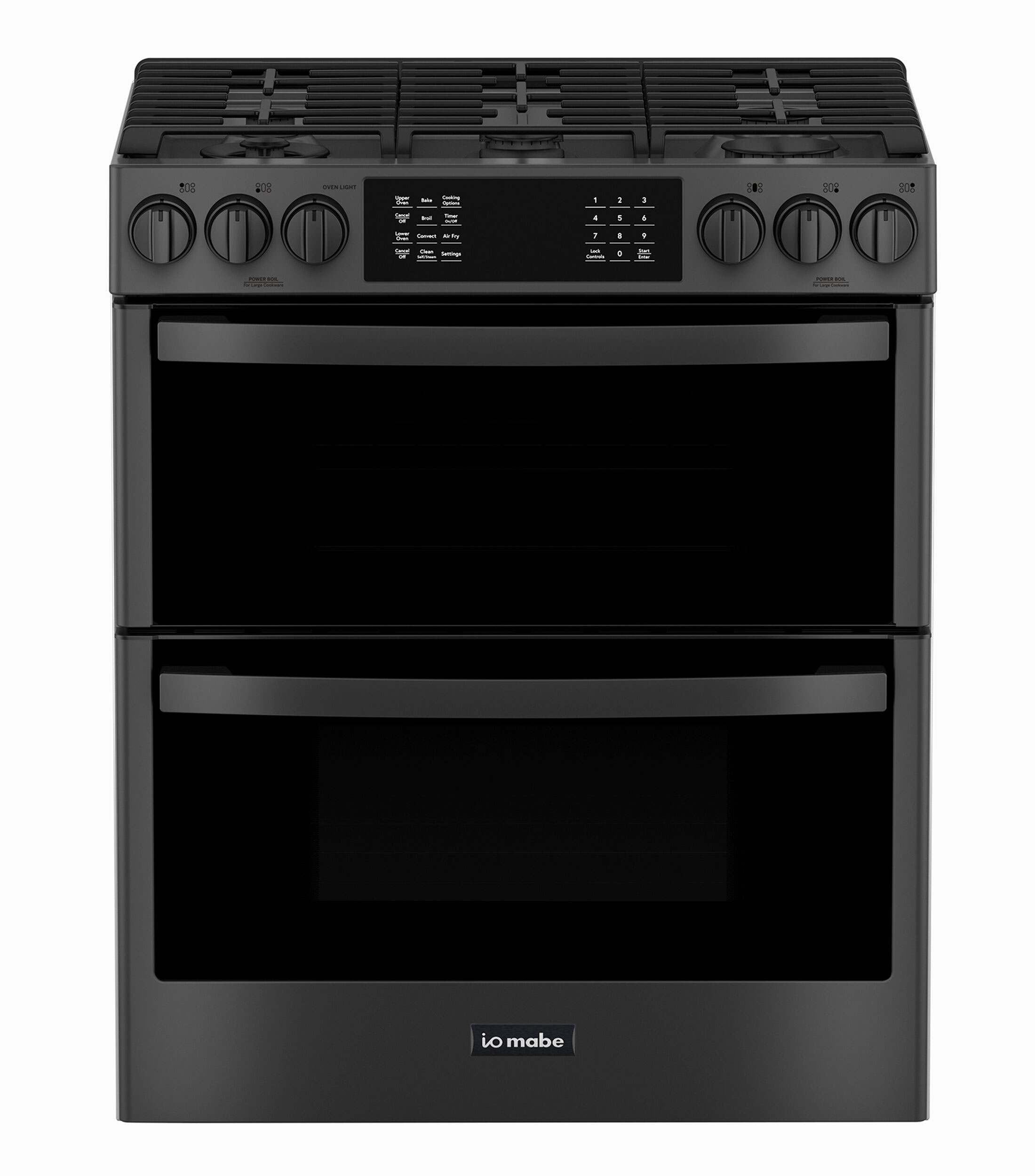 Estufa de piso con doble cavidad Gas LP 30quot Negra