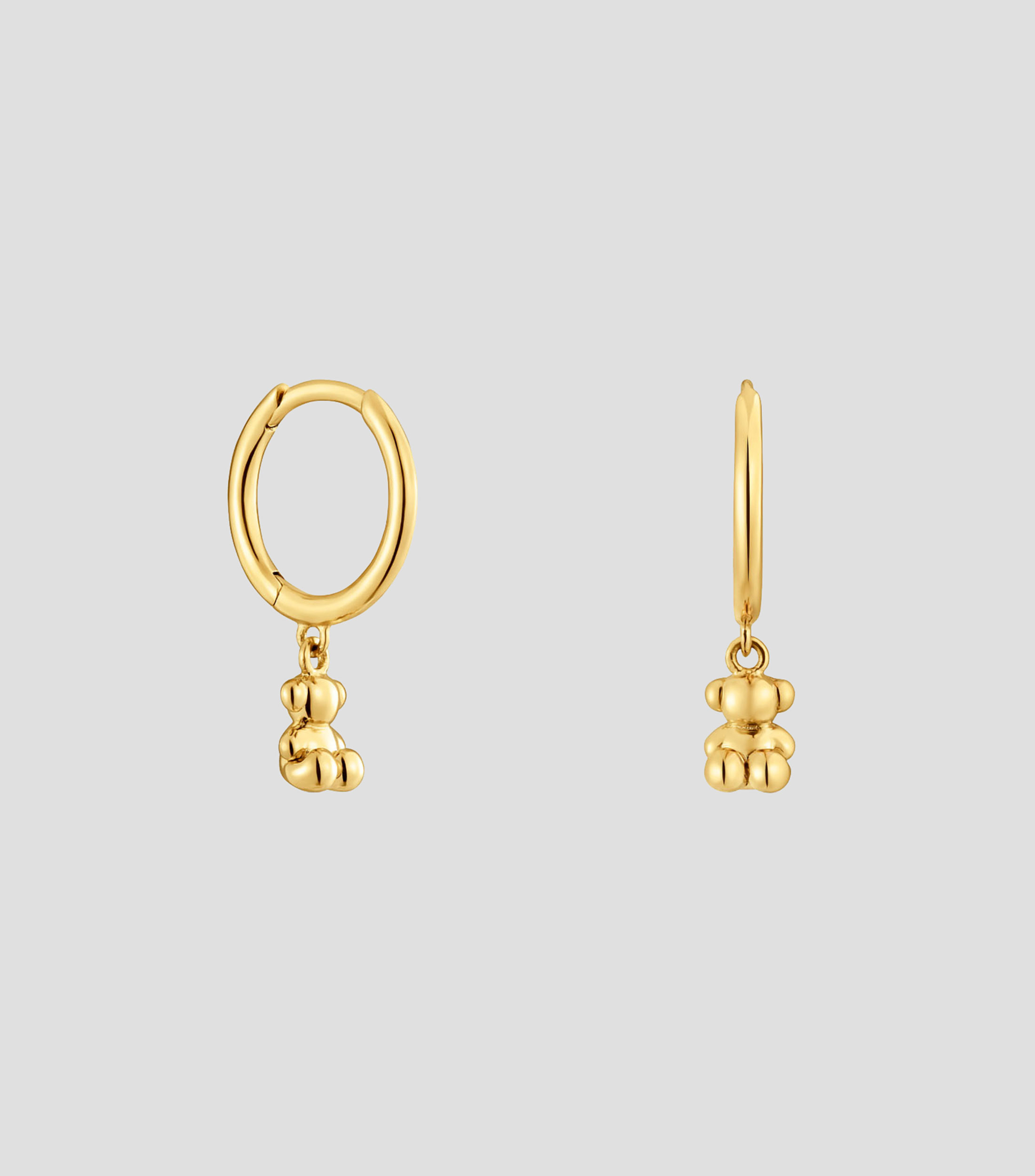 Aretes en oro de 18 kilates Color Pills Mujer