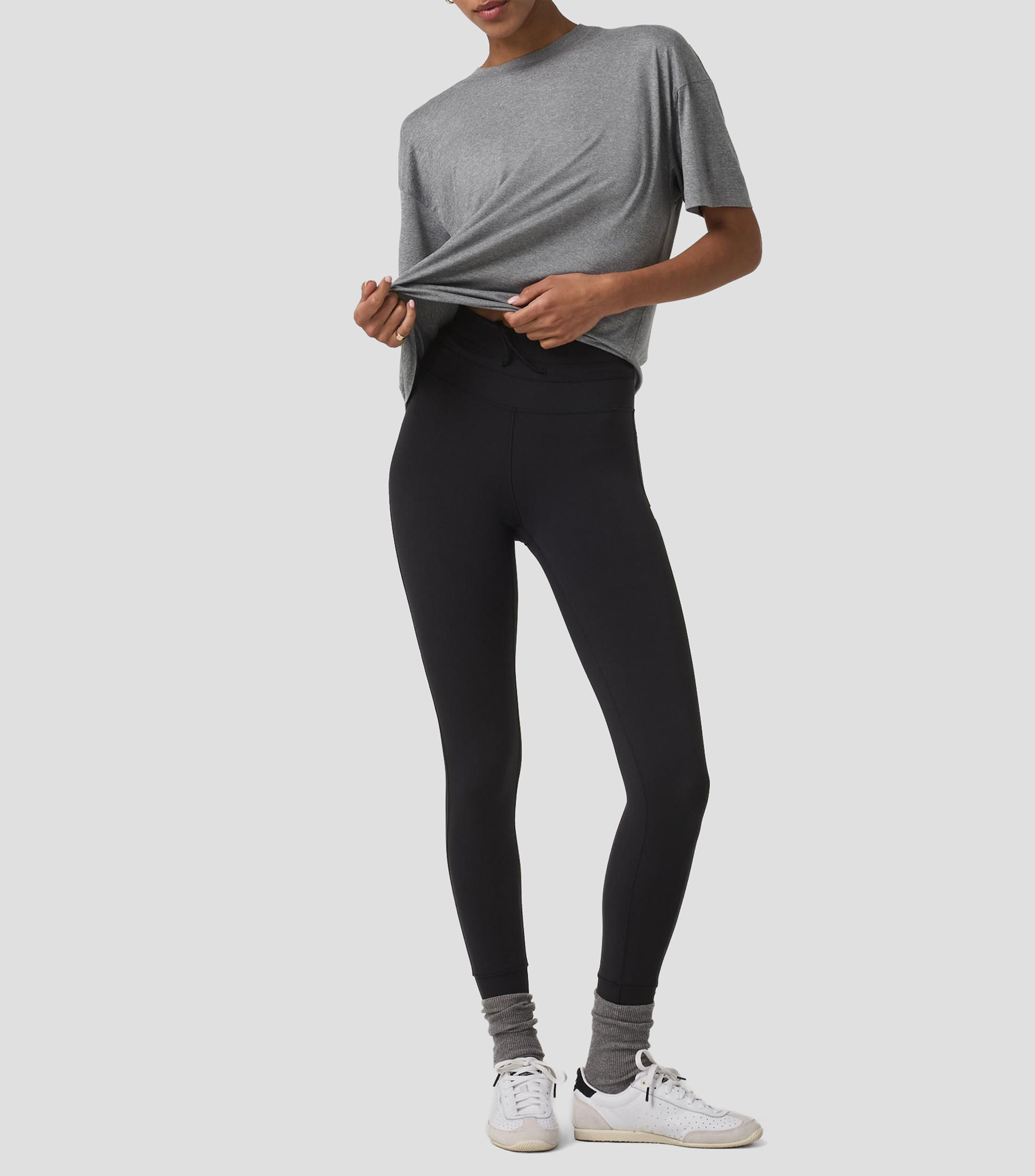 Playera para entrenamiento cuello redondo manga corta lisa Mujer